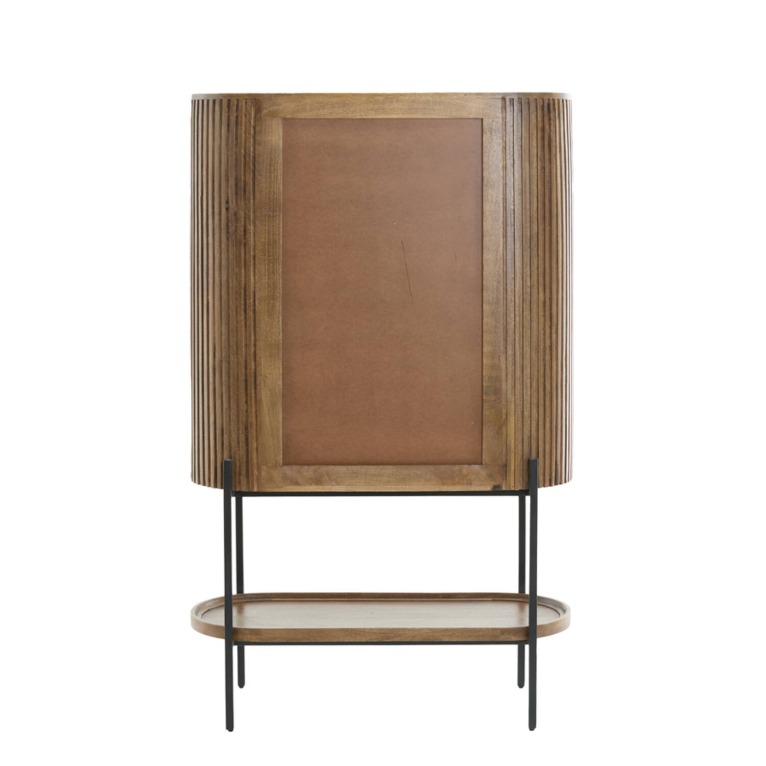 Cabinet 100x40x165 cm DUMOSI wood dark brown