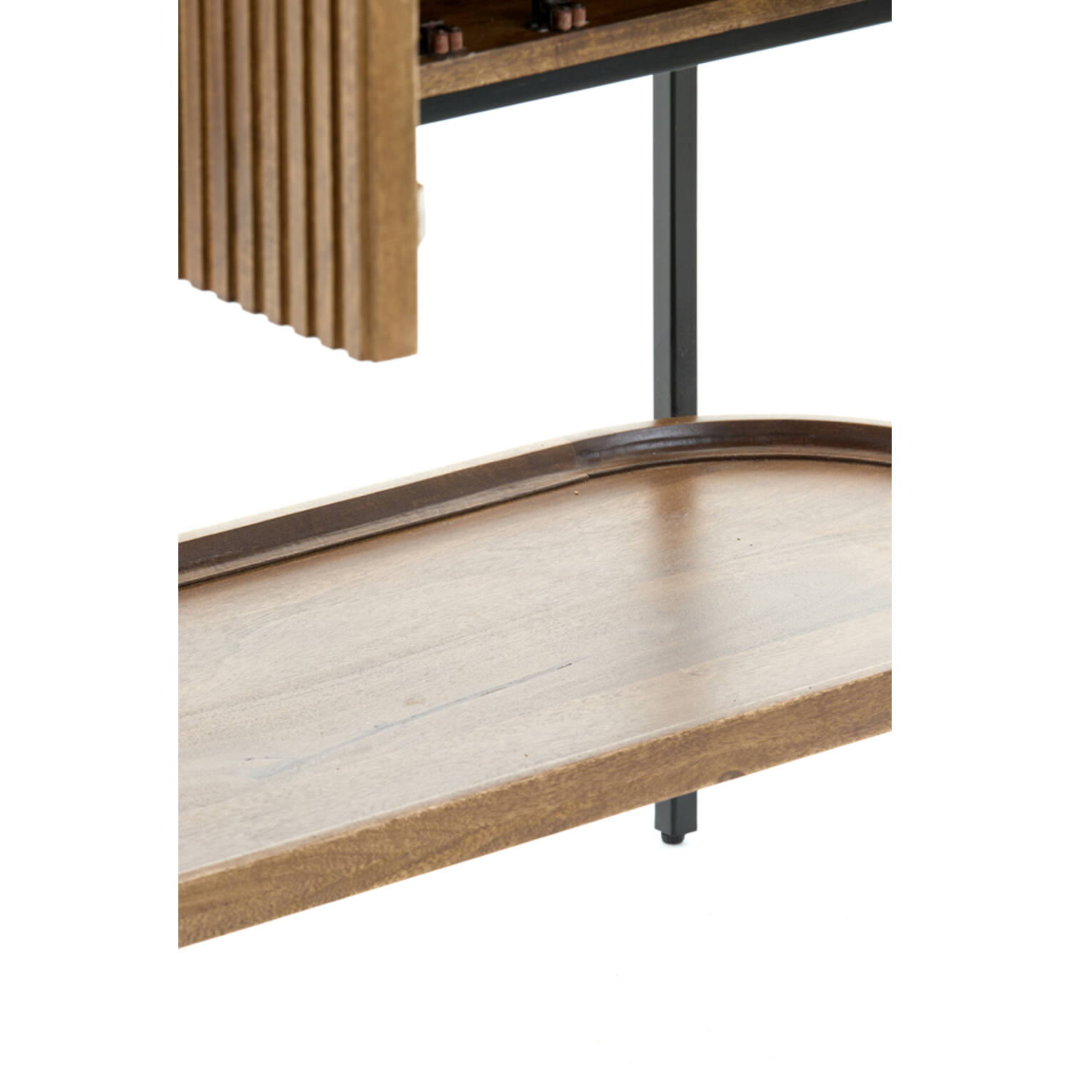 Cabinet 100x40x165 cm DUMOSI wood dark brown
