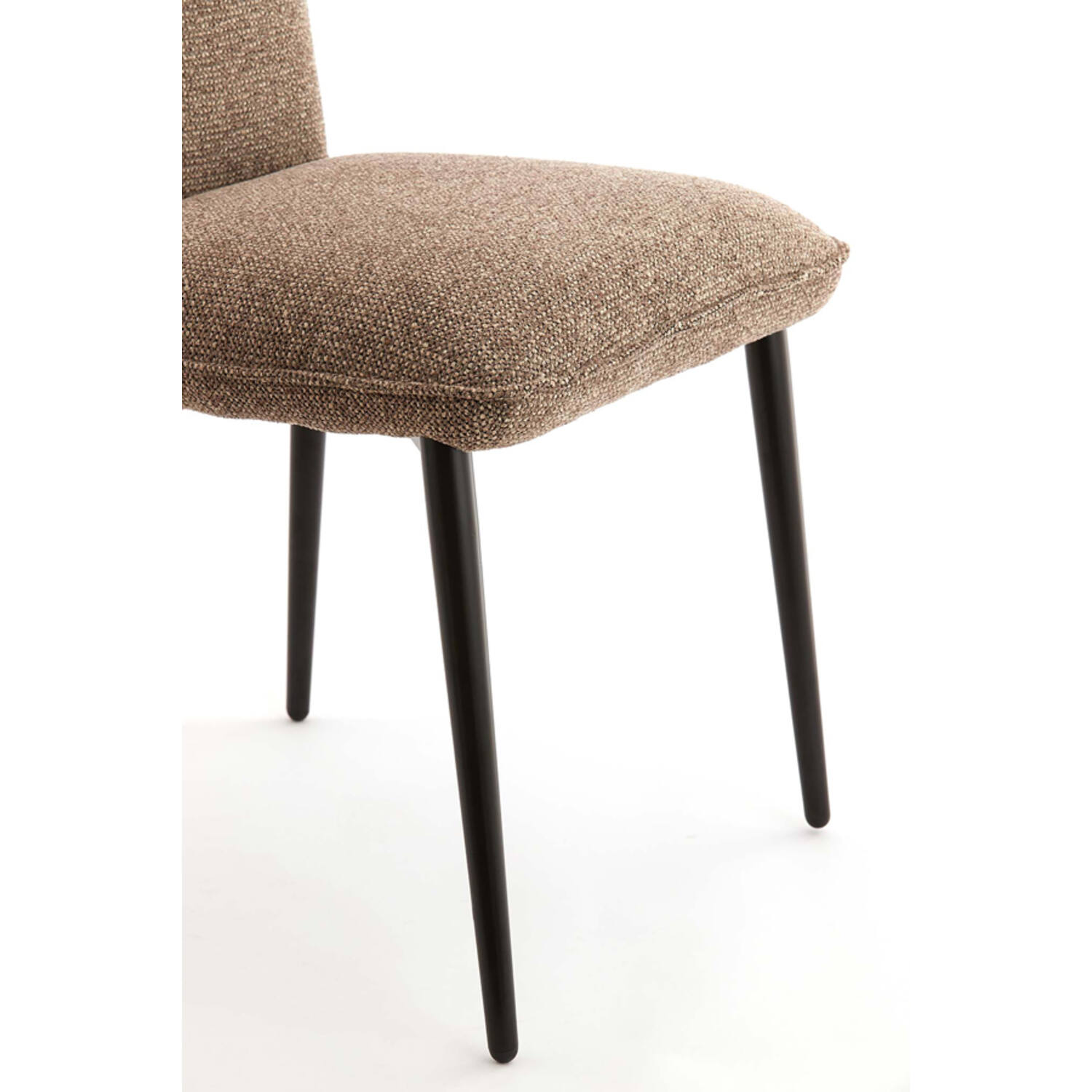Eetkamerstoel 58x48x85 cm VADENI bruin-grijs+zwart