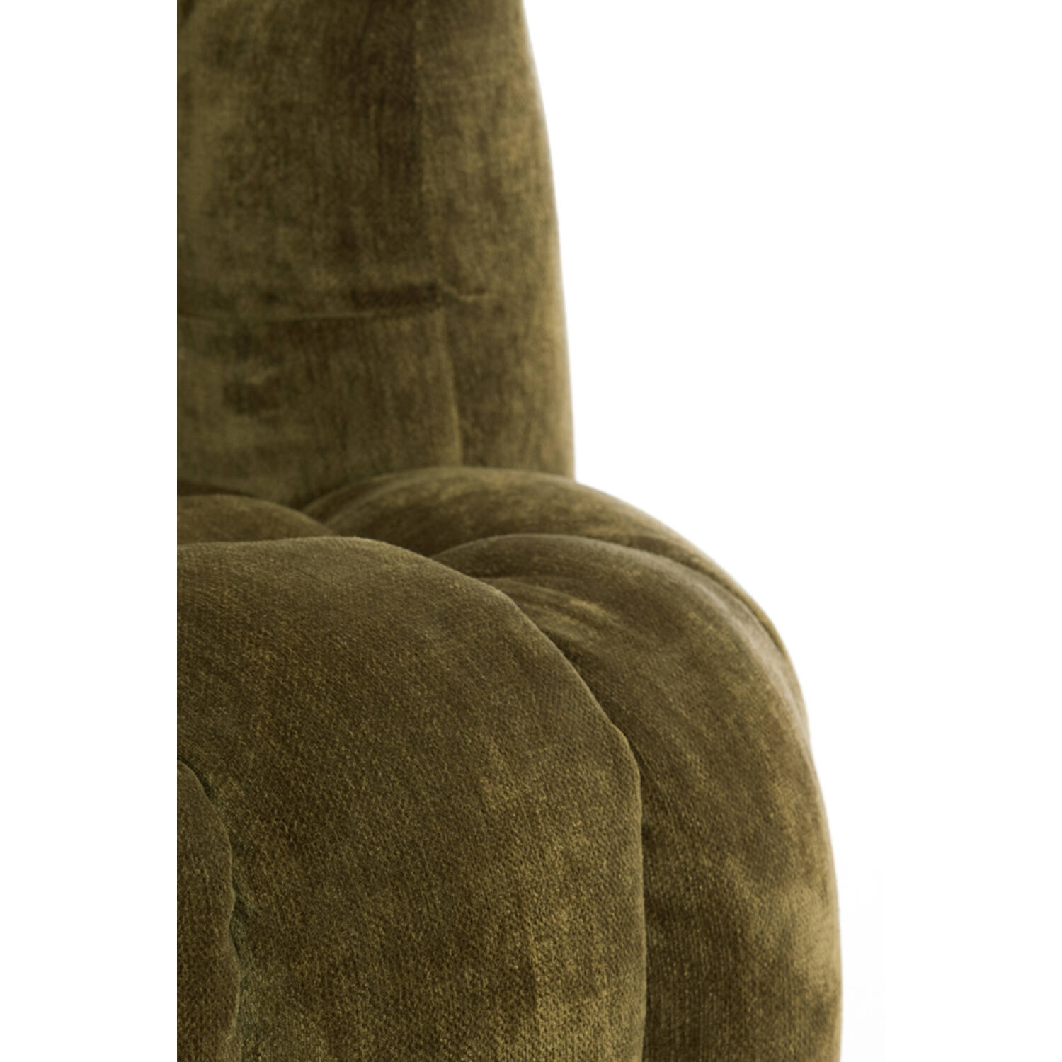 Stoel 100x98x72 cm AMARA velvet olijf groen