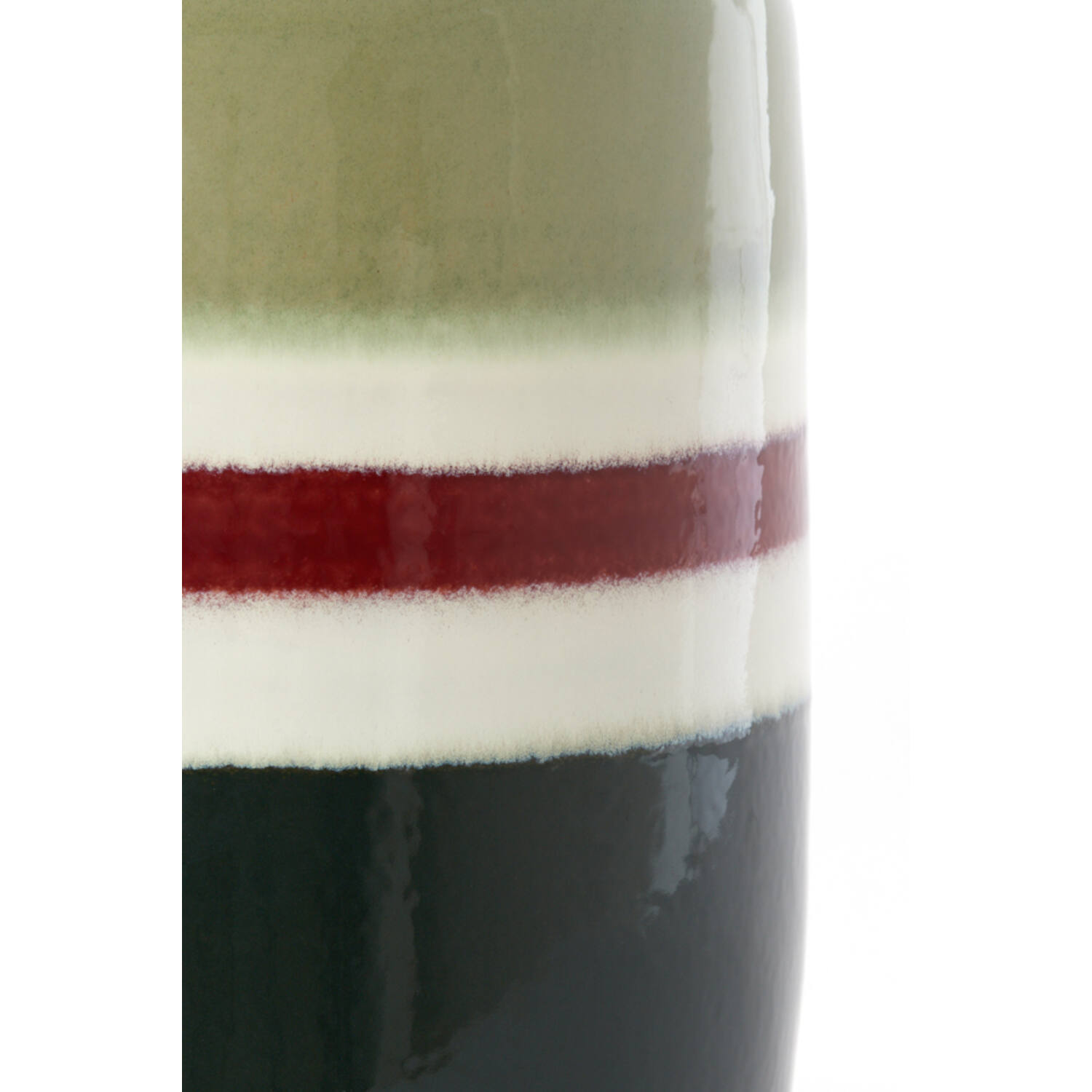 Bijzettafel Ø34x46,5 cm FRANCA keramiek groen-aubergine