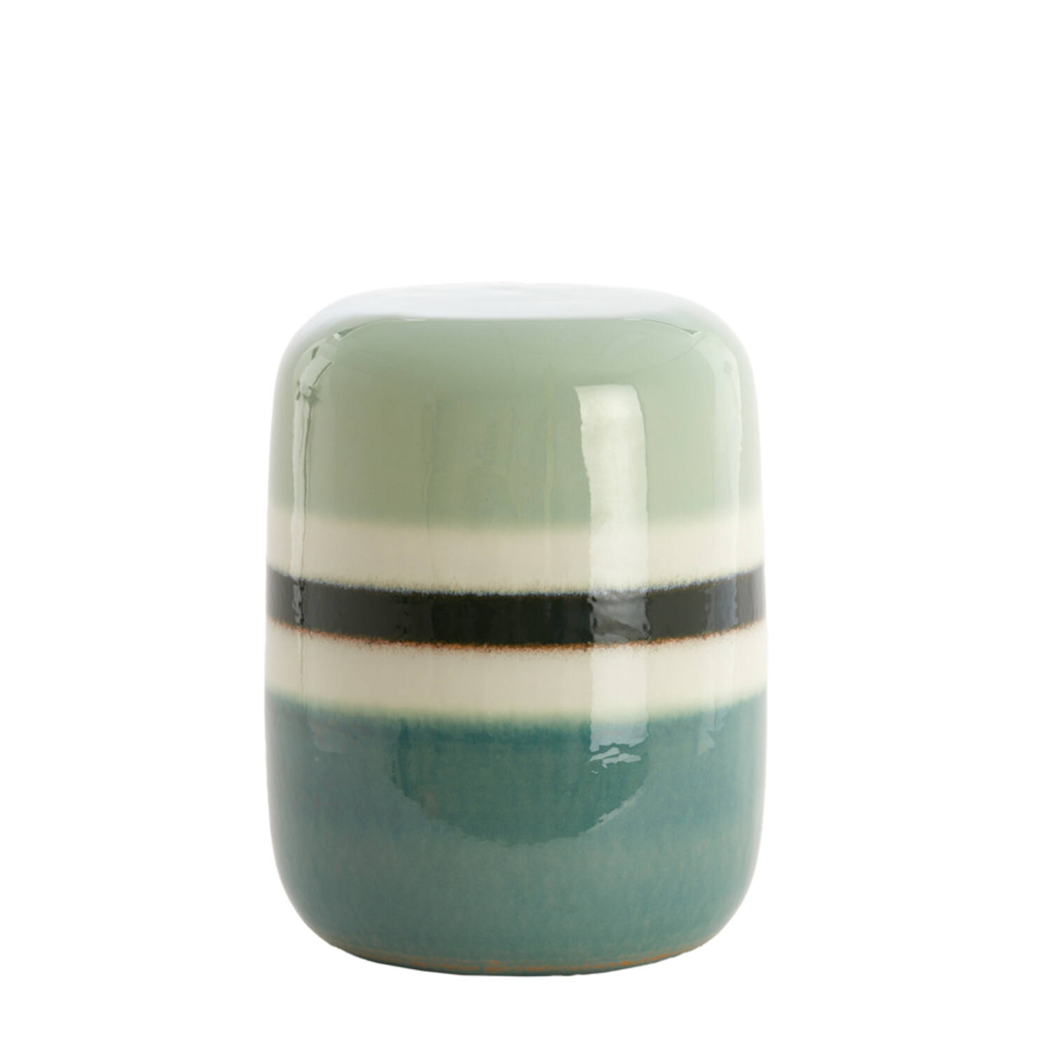 Bijzettafel Ø34x46,5 cm FRANCA keramiek groen-mint groen