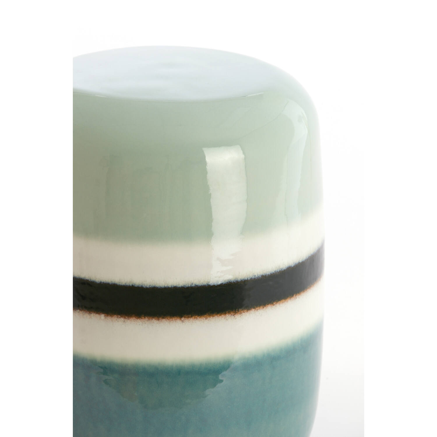 Bijzettafel Ø34x46,5 cm FRANCA keramiek groen-mint groen