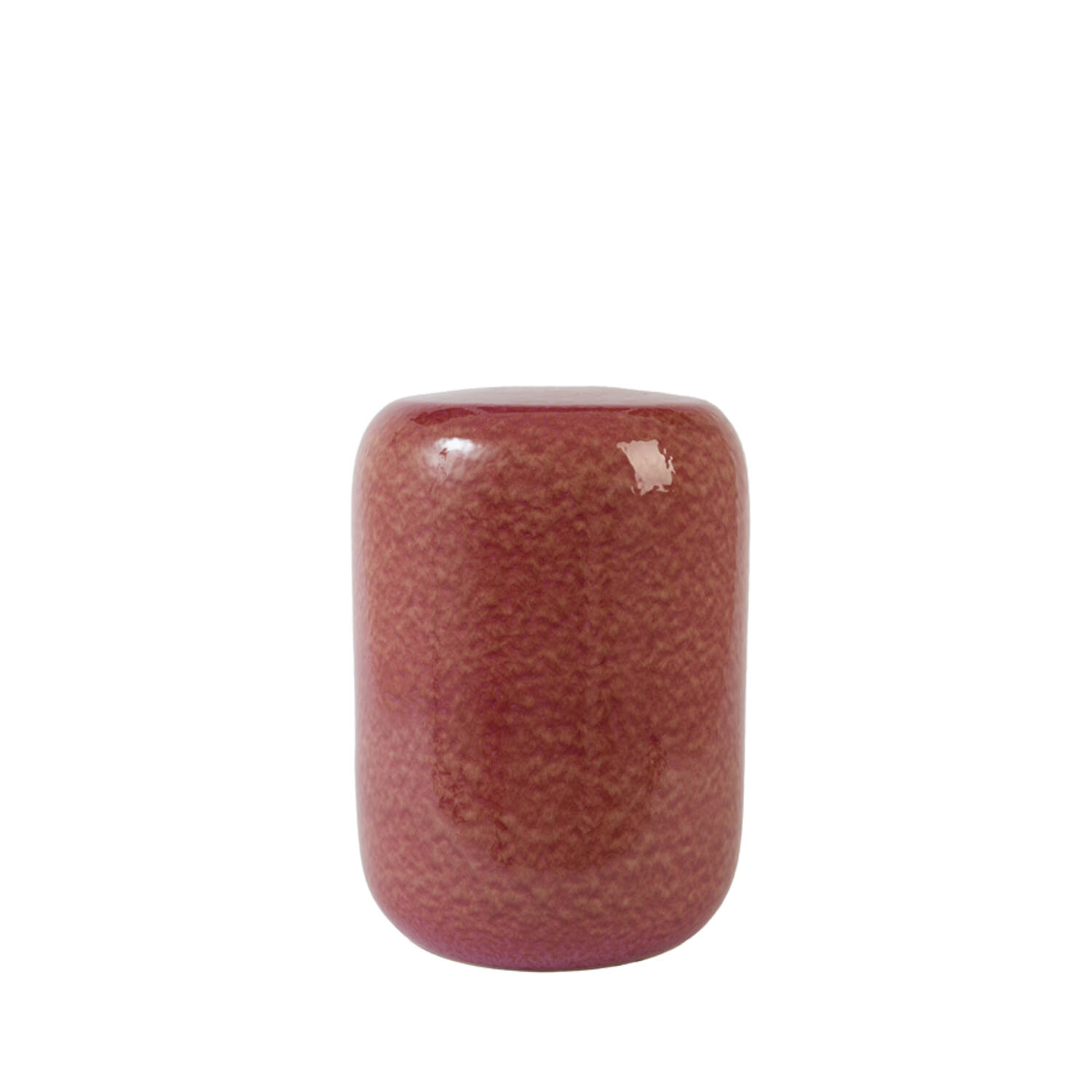 Side table Ø34x46,5 cm FRANCA ceramics dark pink