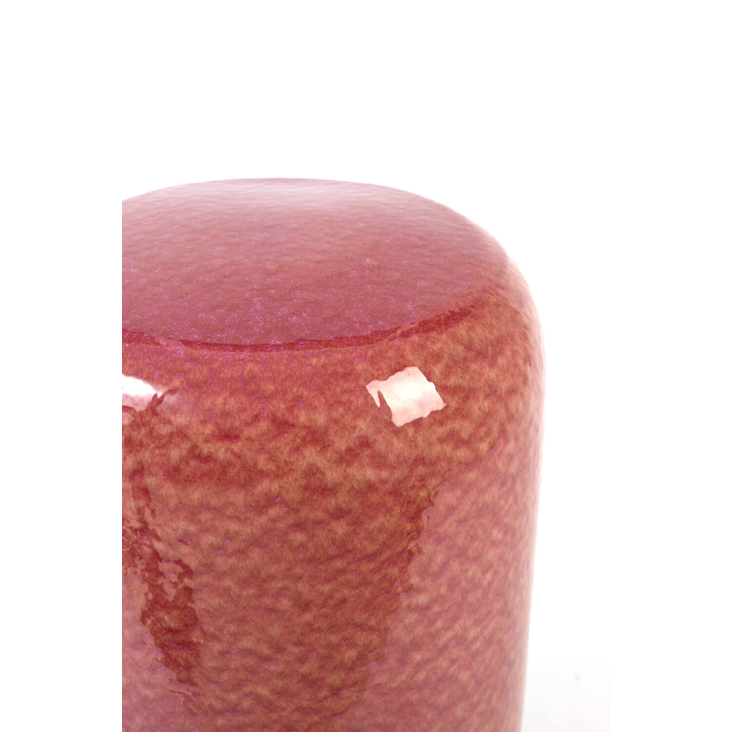 Side table Ø34x46,5 cm FRANCA ceramics dark pink