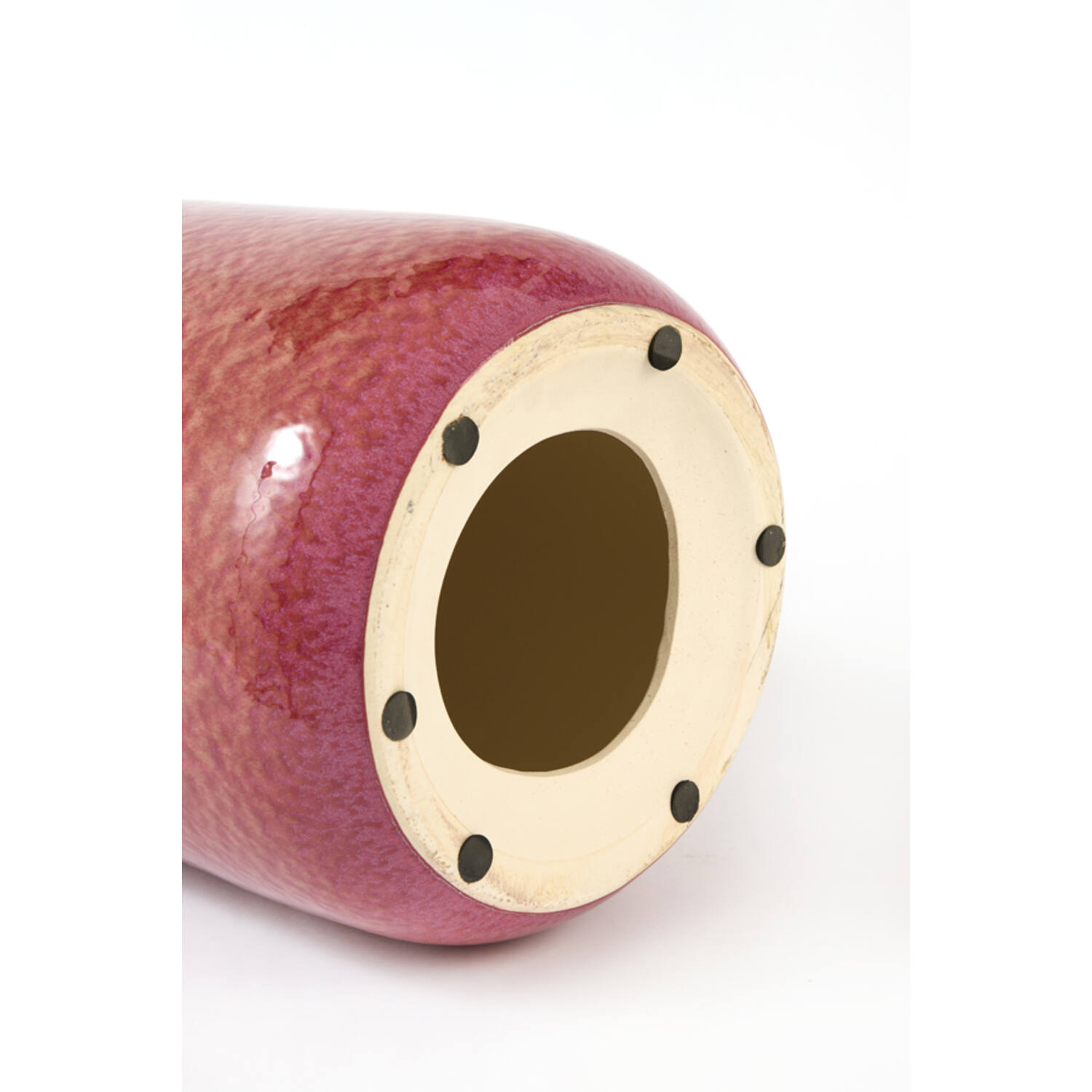 Side table Ø34x46,5 cm FRANCA ceramics dark pink