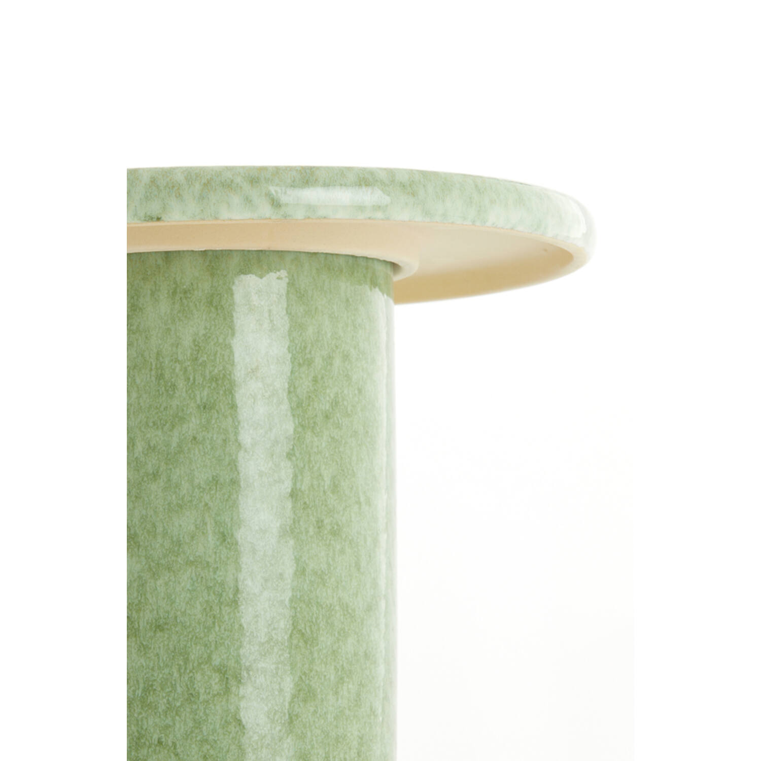 Bijzettafel Ø40,5x45,5 cm TUDO keramiek mint groen-groen