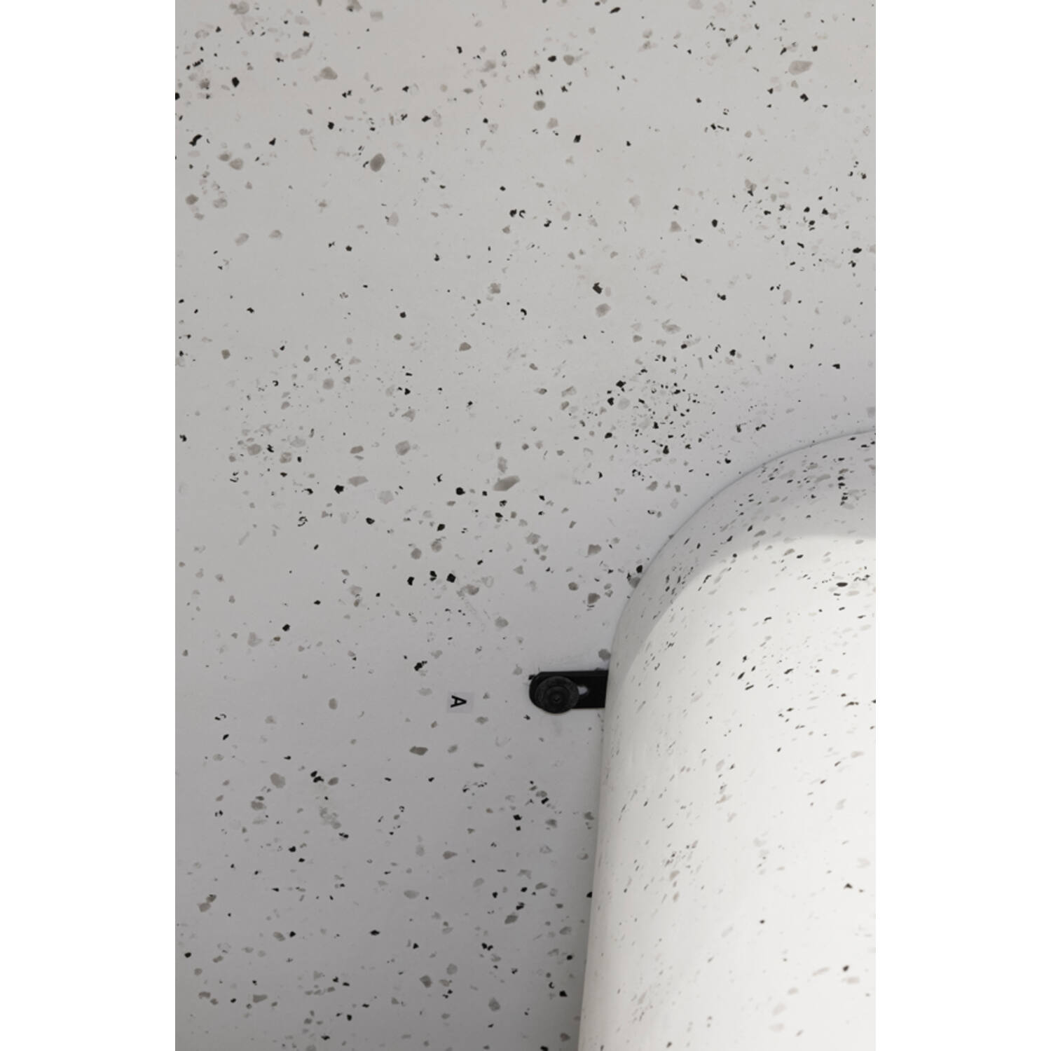 Eettafel 220x105x76 cm HAMURA terrazzo wit