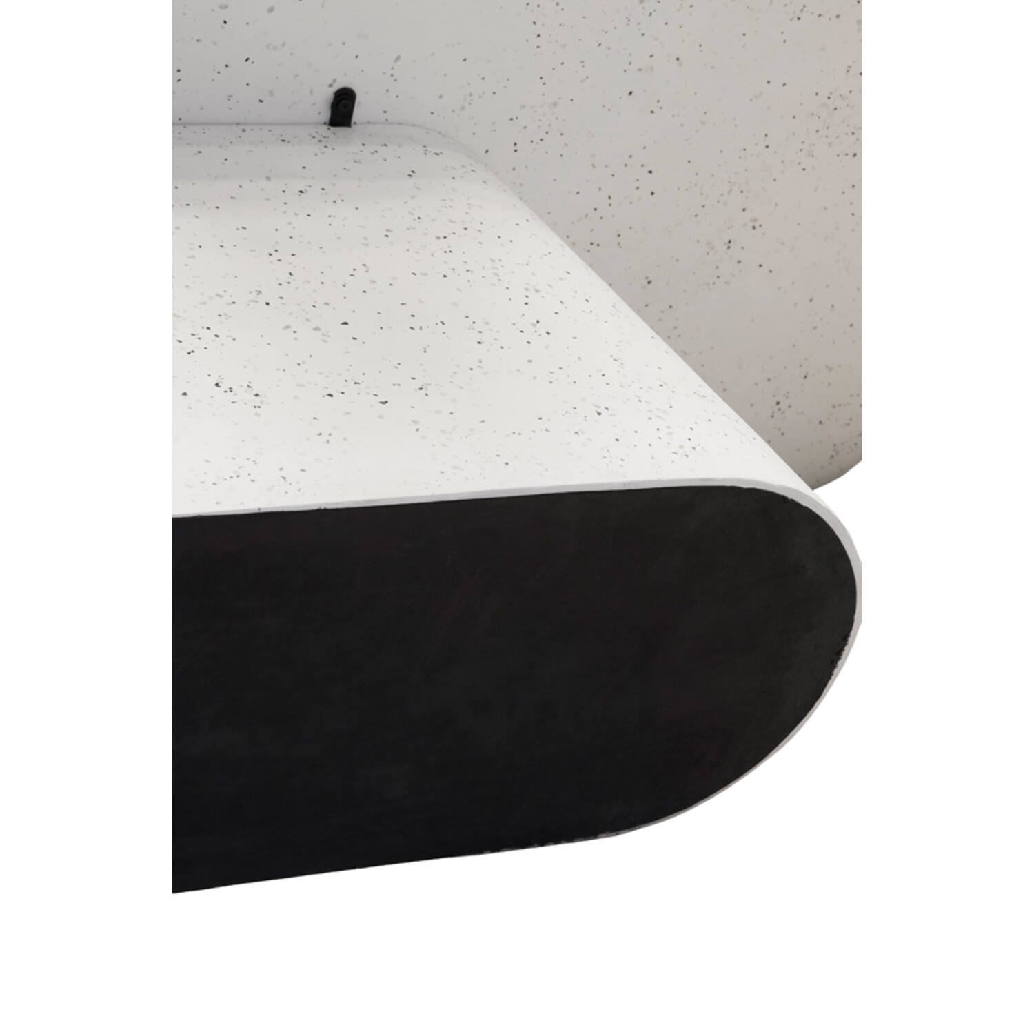 Eettafel 220x105x76 cm HAMURA terrazzo wit
