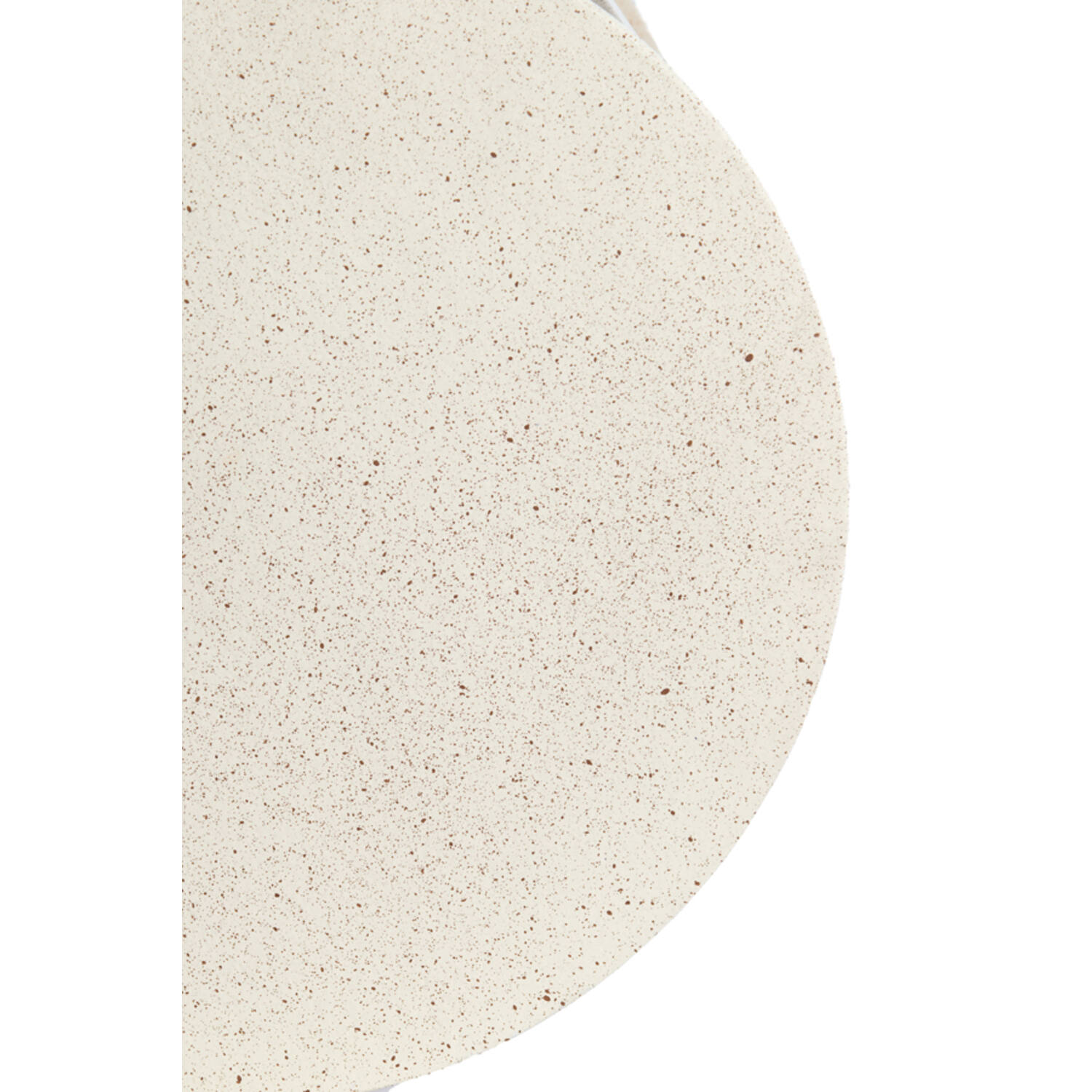 Side table S/2 Ø50x40+Ø52x46 cm SADAR sand+l brown spotted