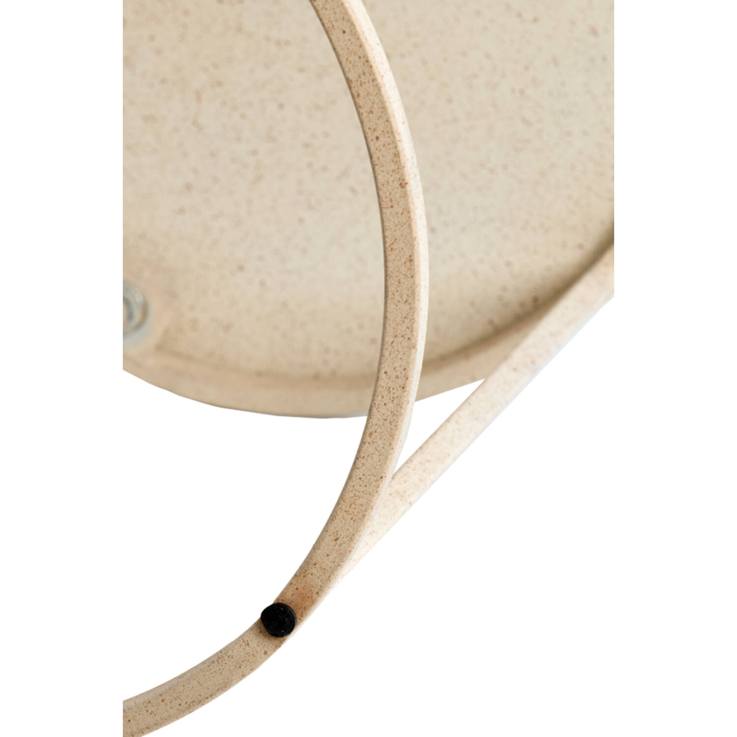 Side table S/2 Ø50x40+Ø52x46 cm SADAR sand+l brown spotted