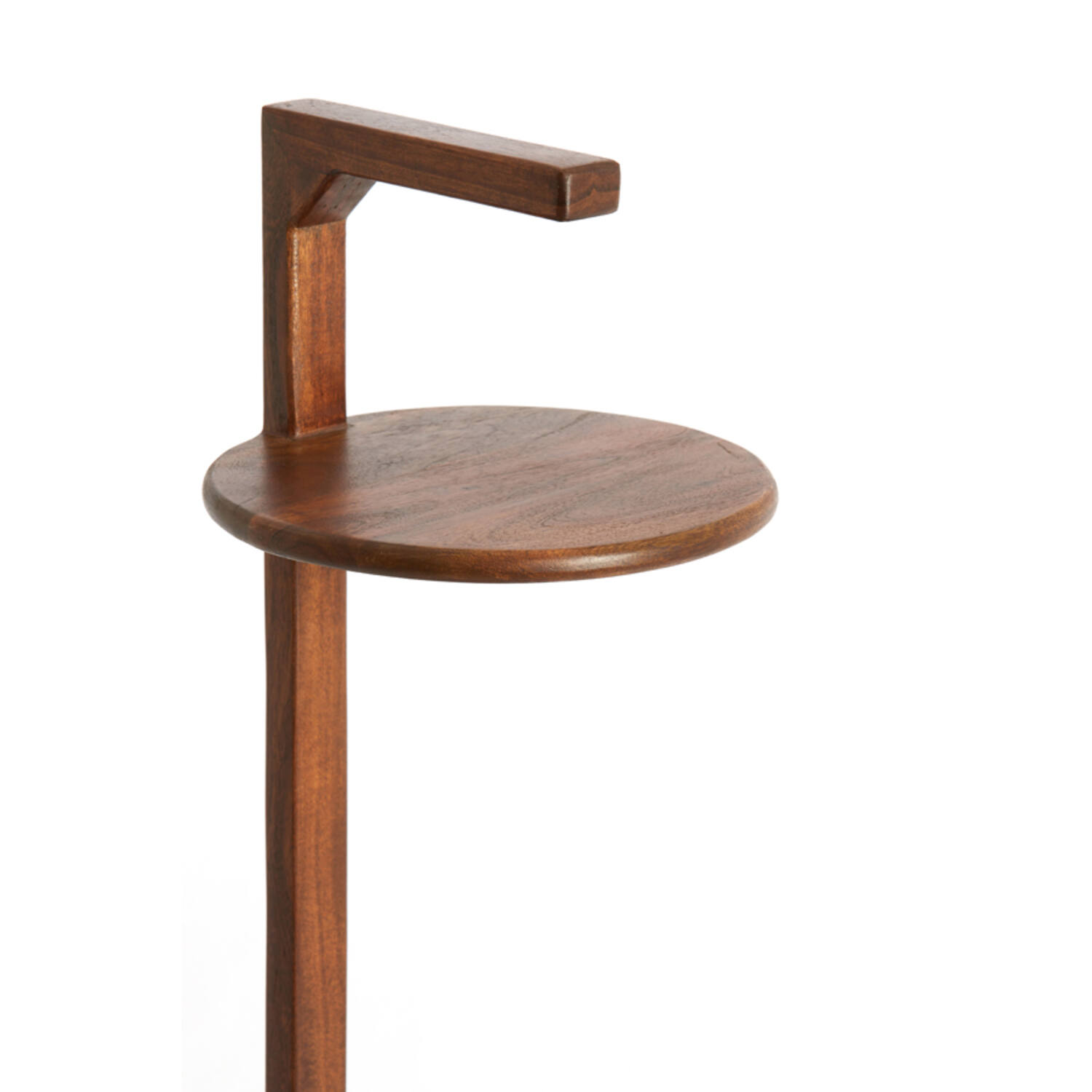 Bijzettafel Ø26x77 cm DELMINO acacia hout bruin