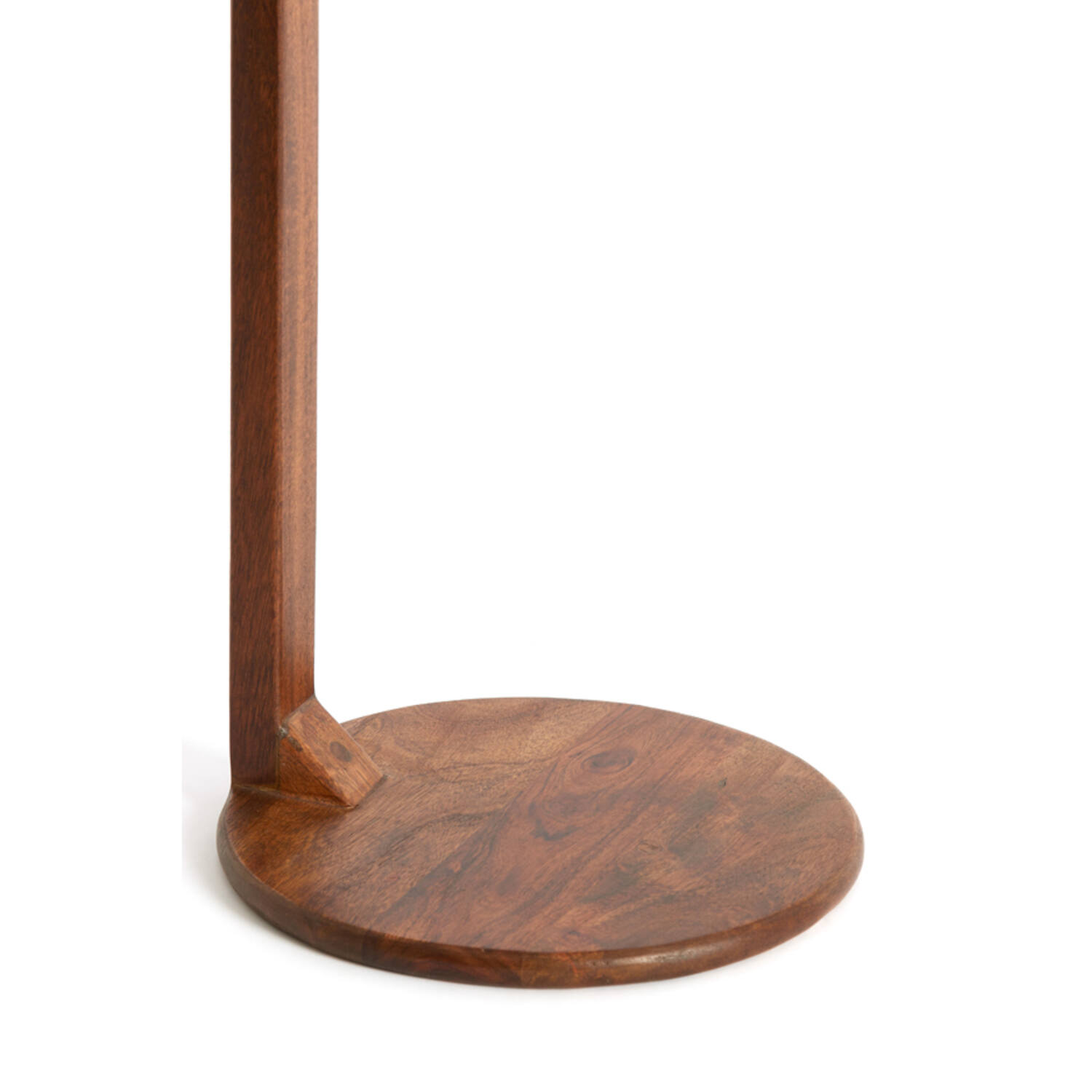 Bijzettafel Ø26x77 cm DELMINO acacia hout bruin