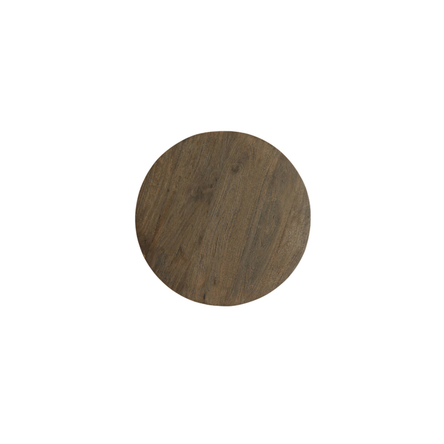 Side table Ø45x50 cm OCANA wood oil brown+matt beige