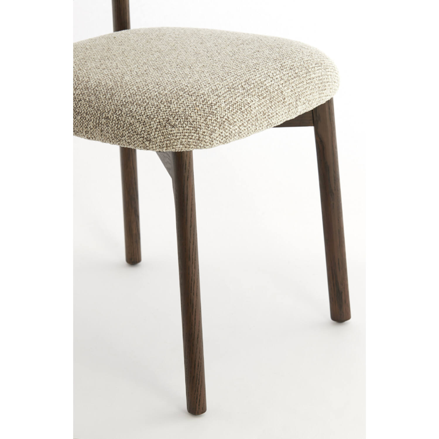 Eetkamerstoel 54,5x51x80,5 cm TROSA hout d bruin+crème-bruin