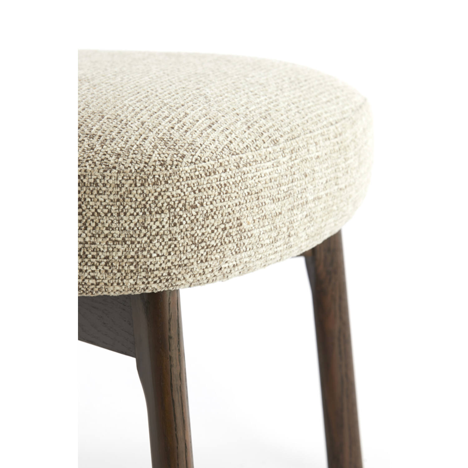 Stoel 69x62x74 cm UTSIRA hout donker bruin+crème-bruin