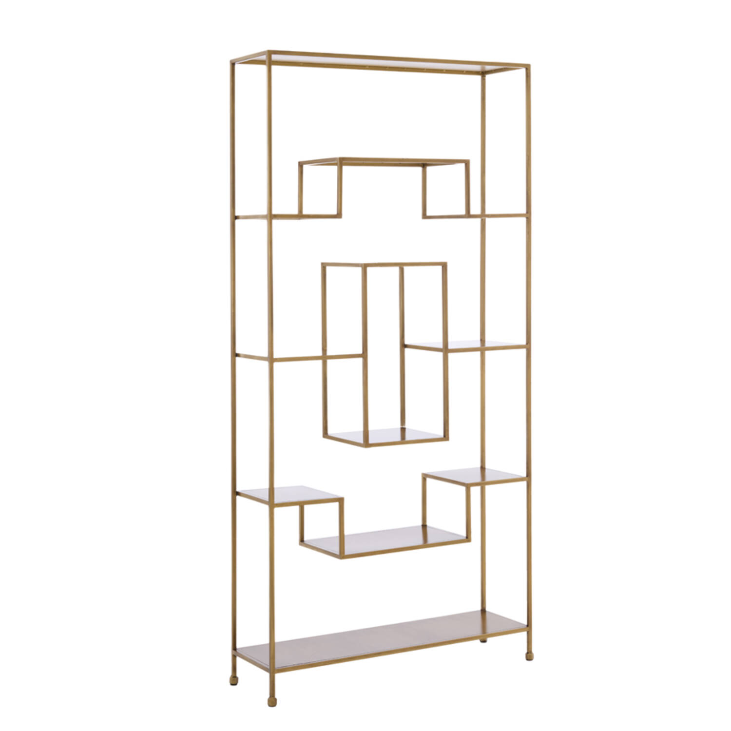 Cabinet open 100x30x205 cm REZINA antique bronze