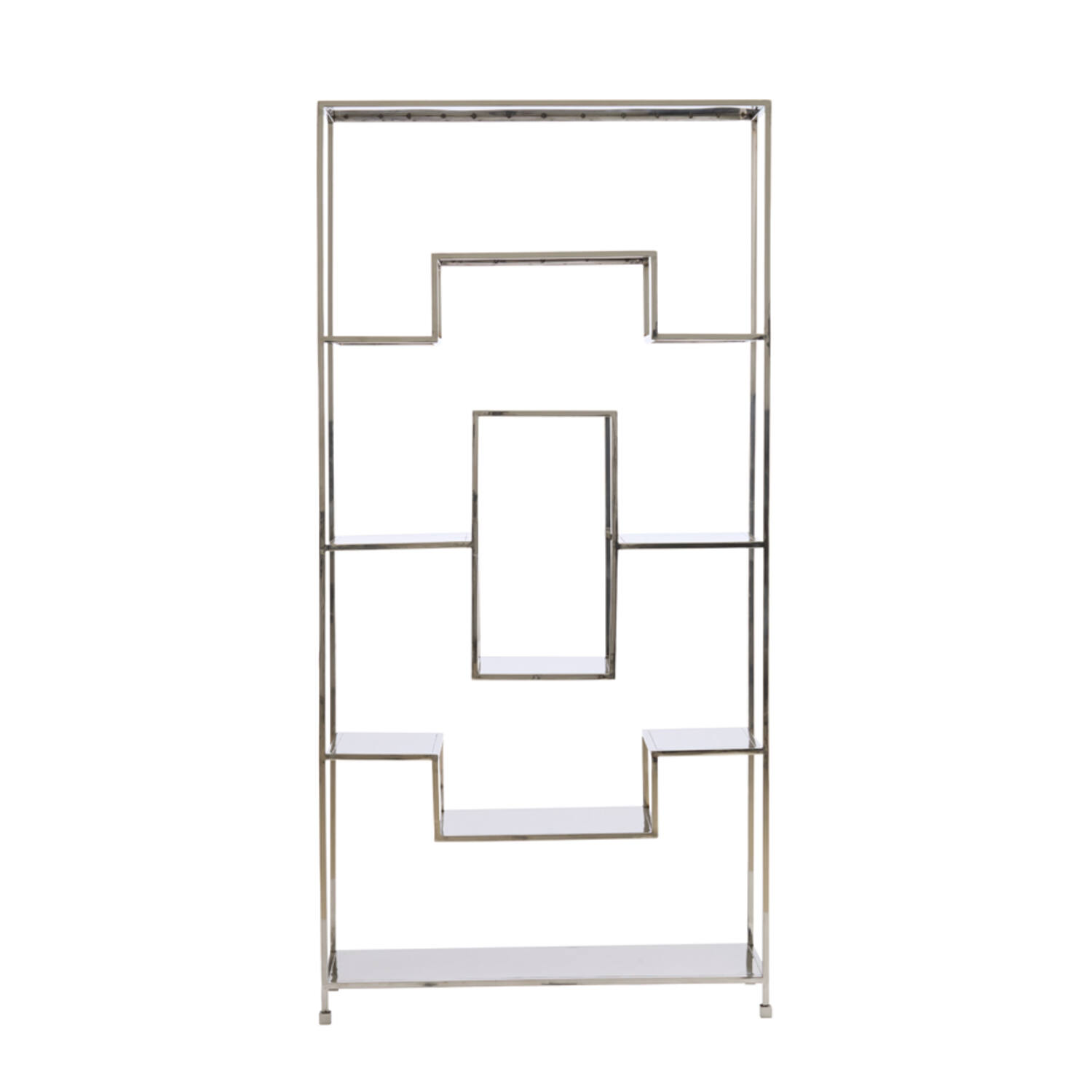 Cabinet open 100x30x205 cm REZINA nickel