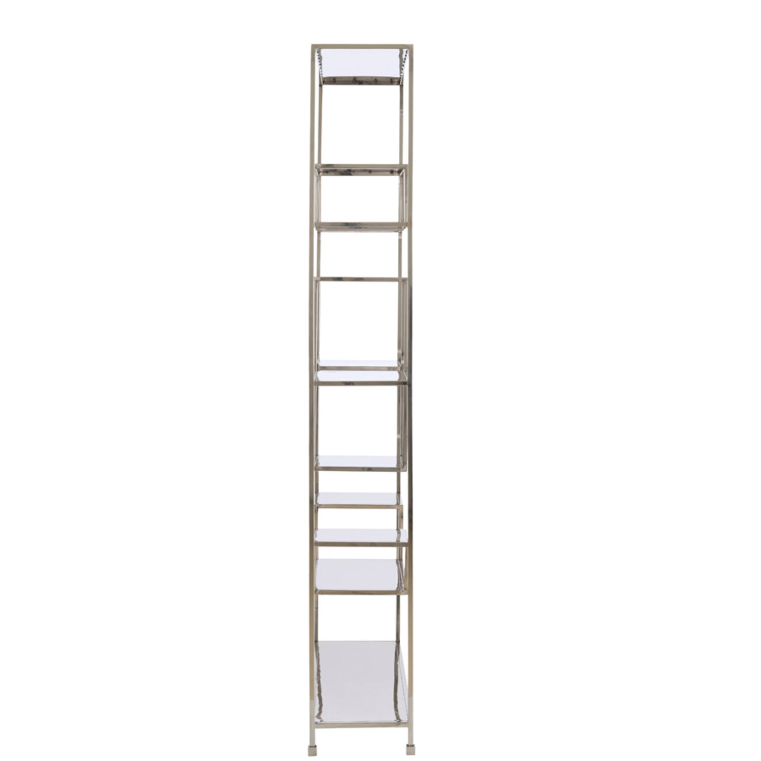 Cabinet open 100x30x205 cm REZINA nickel