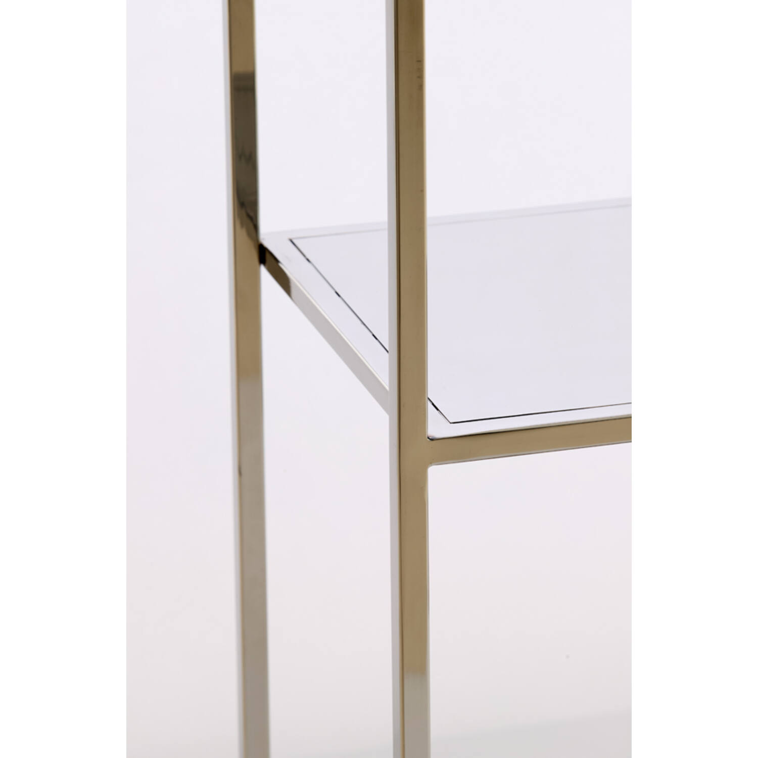 Cabinet open 100x30x205 cm REZINA nickel