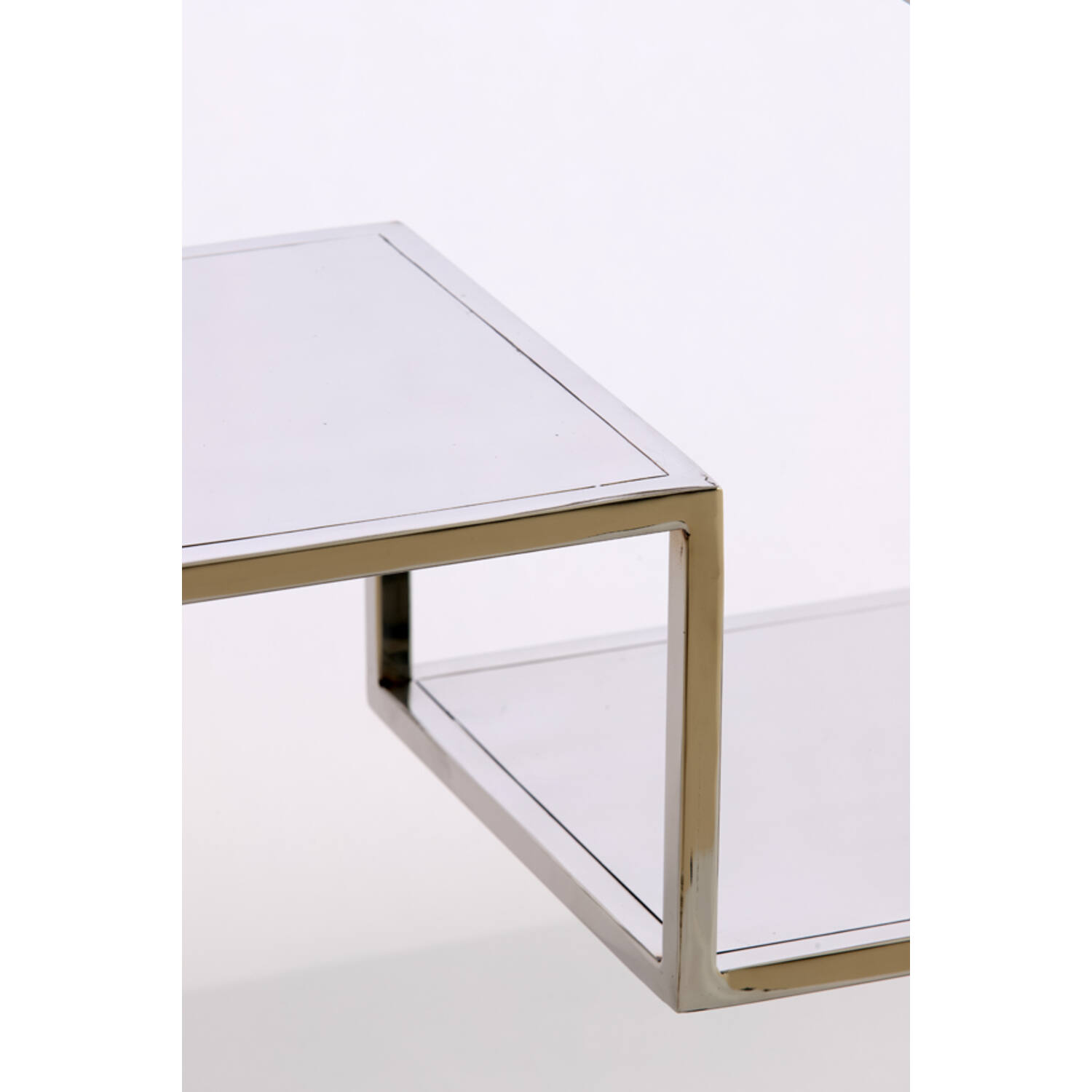 Cabinet open 100x30x205 cm REZINA nickel