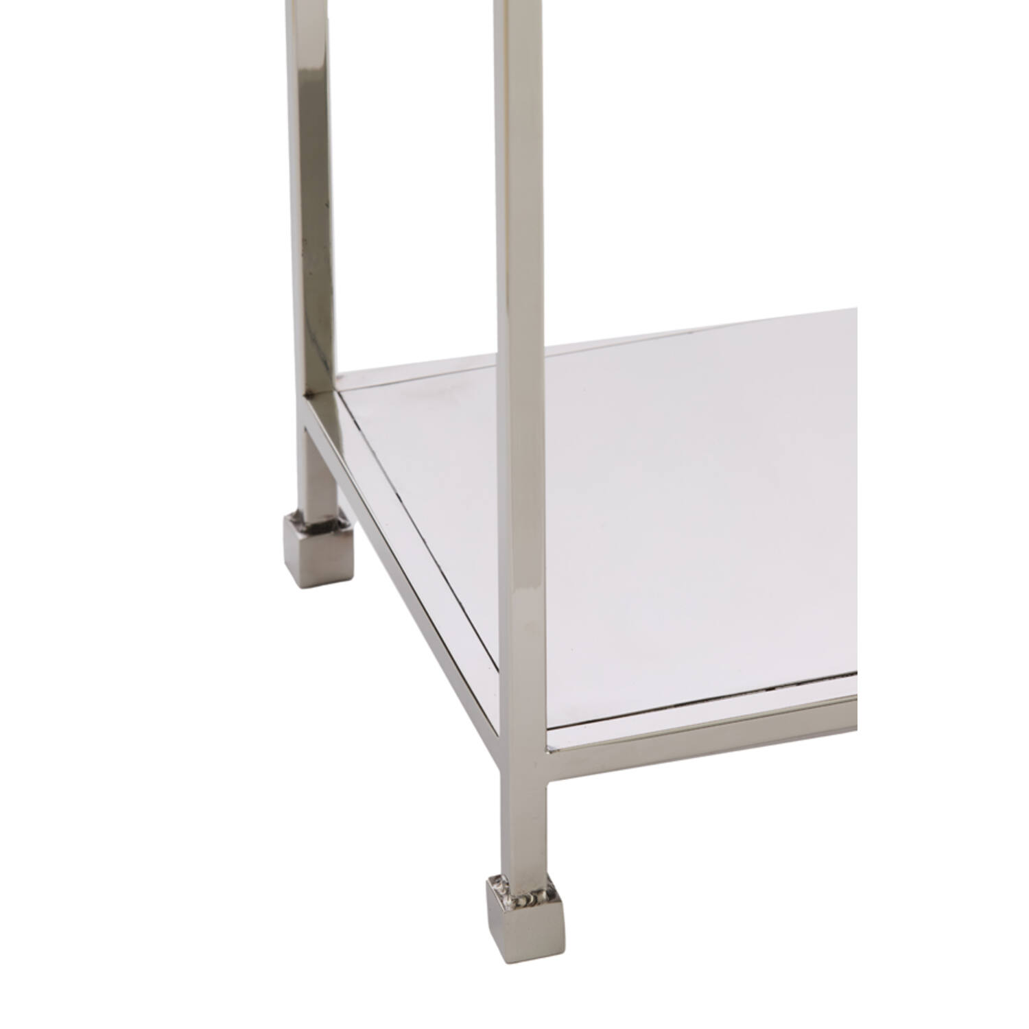 Cabinet open 100x30x205 cm REZINA nickel