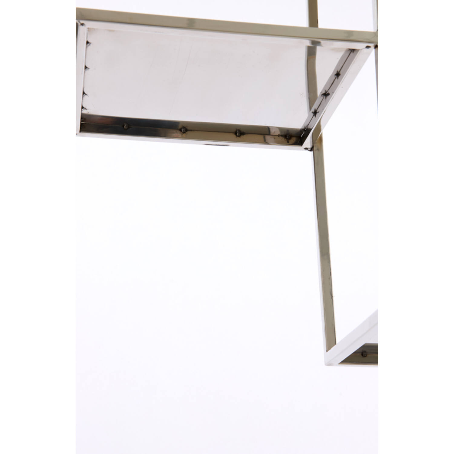 Cabinet open 100x30x205 cm REZINA nickel
