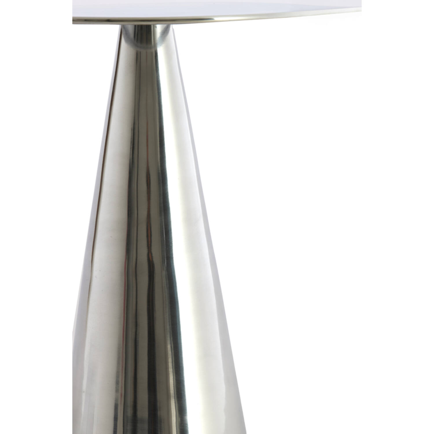Bijzettafel Ø39x51 cm LEOVA nikkel