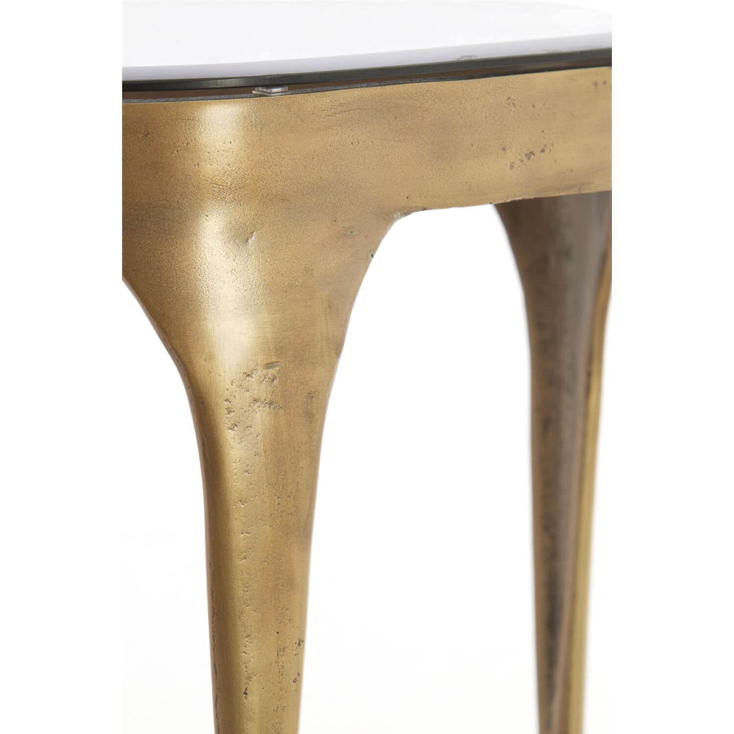 Side table S/2 max 50x45,5x50 cm AVI glass smoke+ant bronze