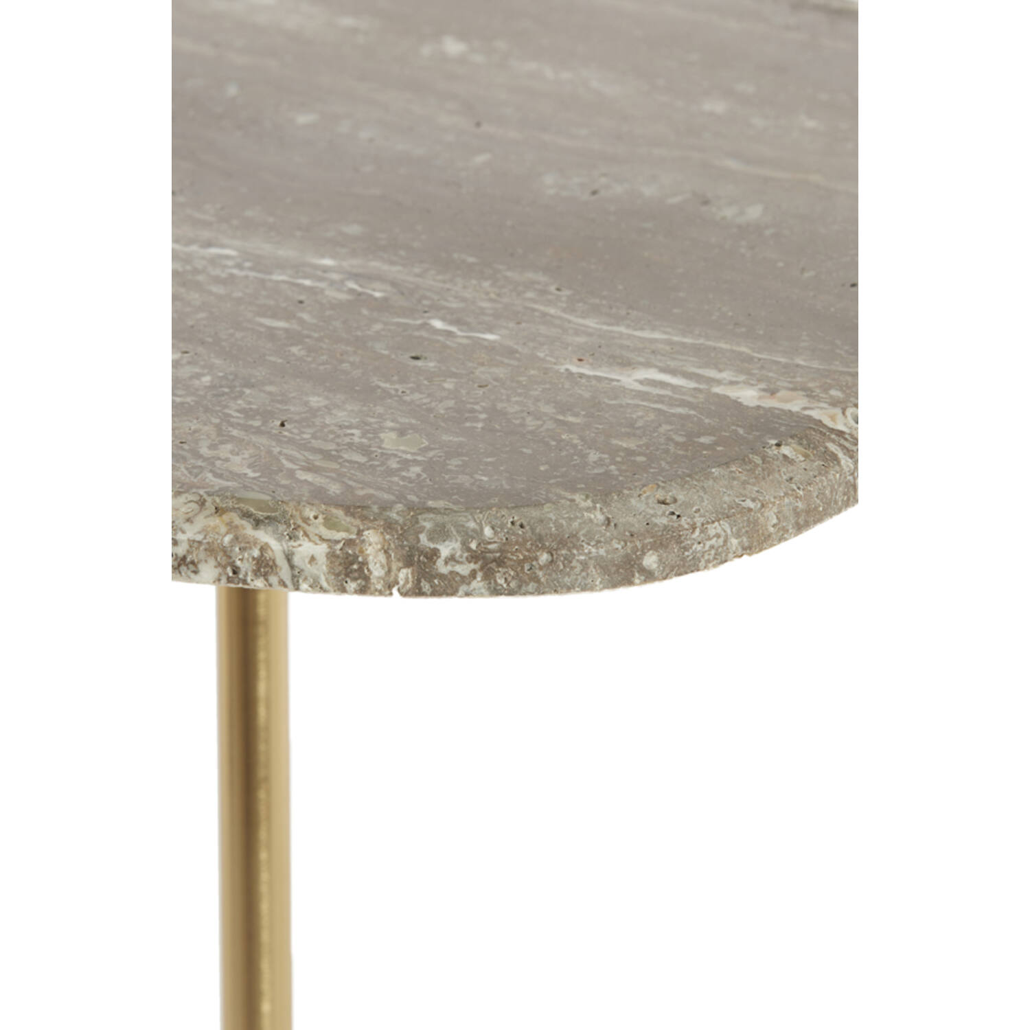 Side table S/2 max 37,5x37,5x59,5 cm GIA trav brwn+ant bronz