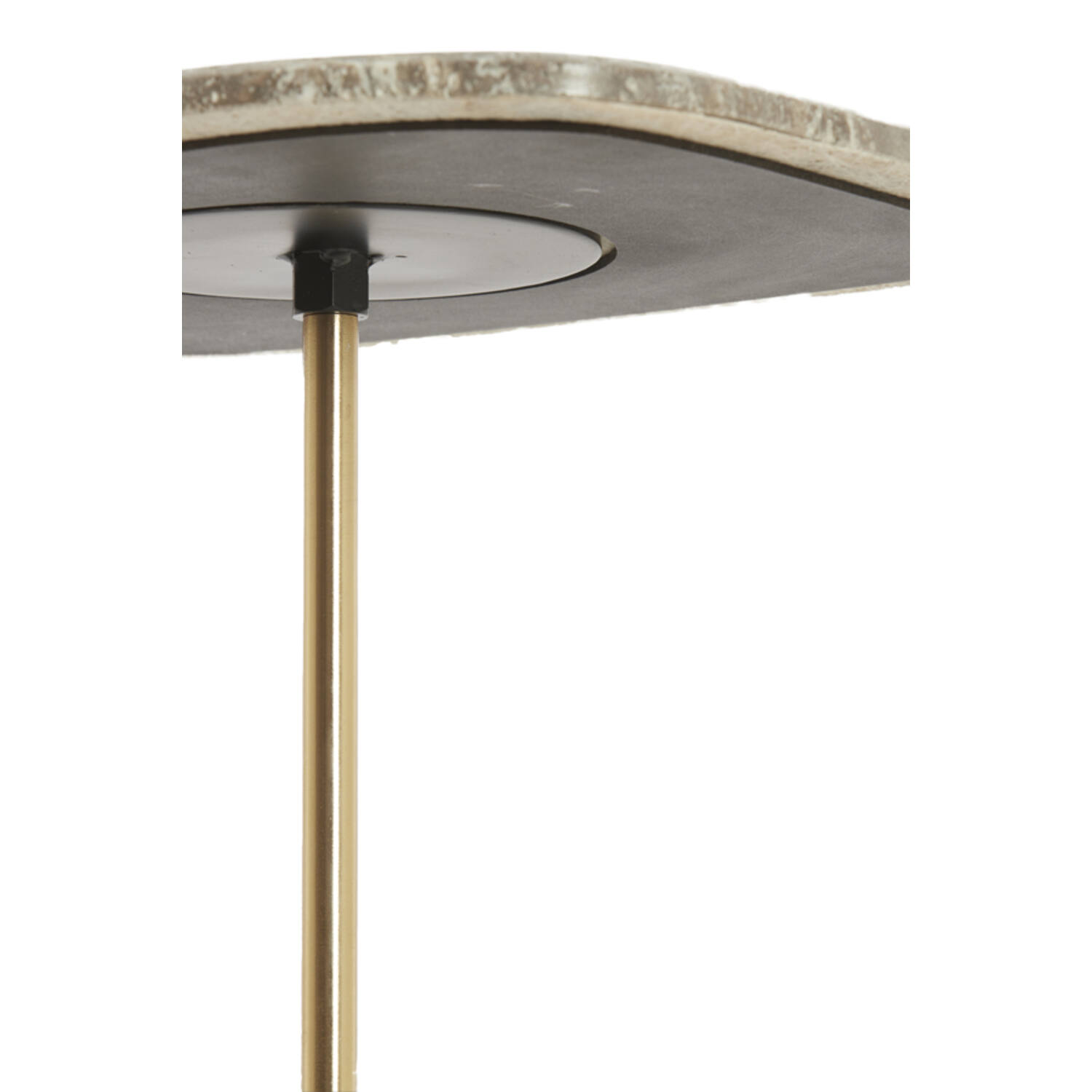 Side table S/2 max 37,5x37,5x59,5 cm GIA trav brwn+ant bronz