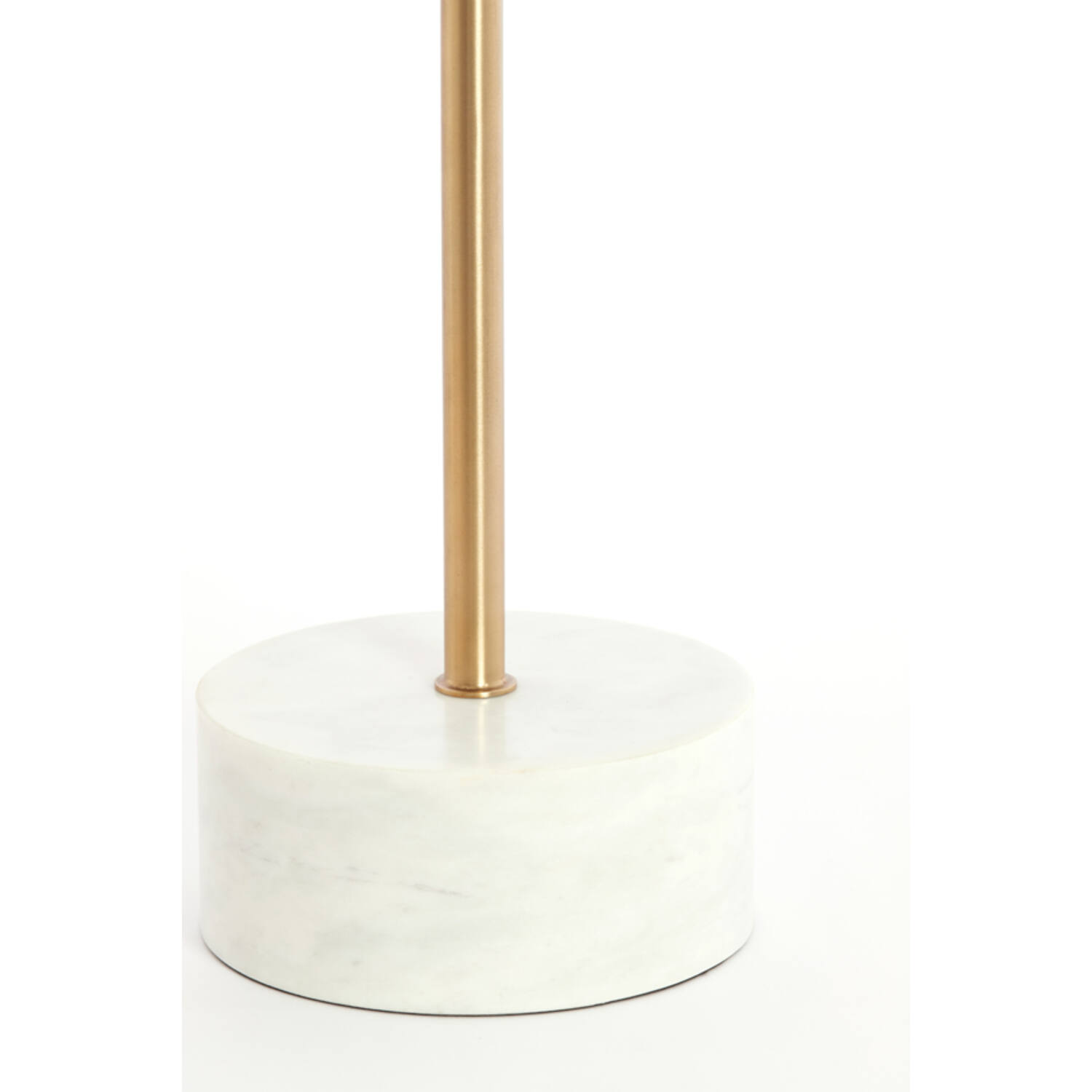 Side table Ø41x53 cm CIVITA marble white+antique bronze