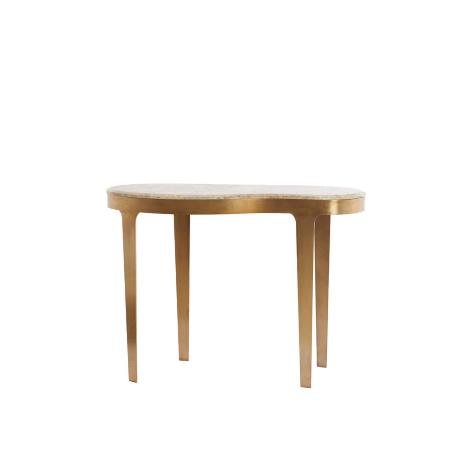 Console 110x40x80 cm GIULIO marble taupe+antique bronze