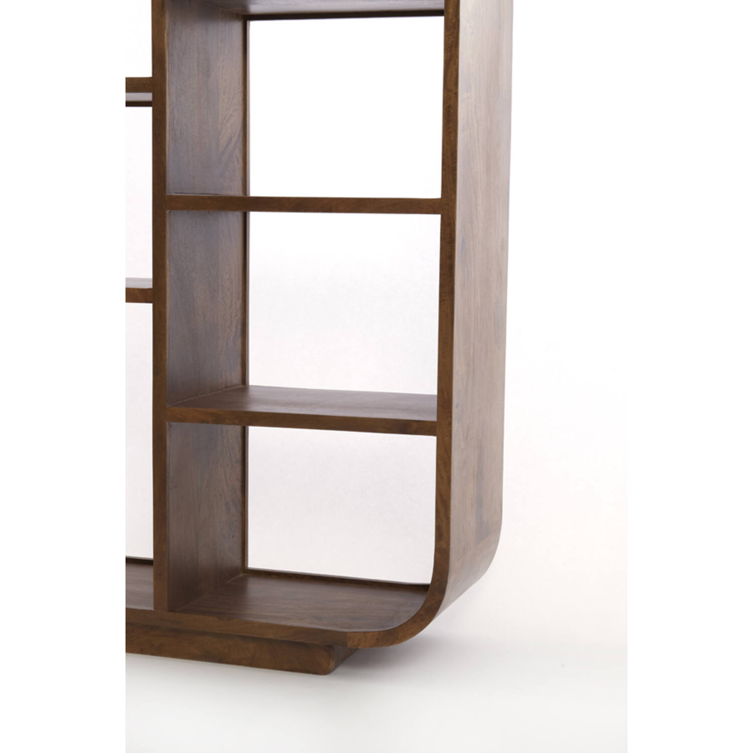 Cabinet open 100x35x200 cm DANE wood oil brown