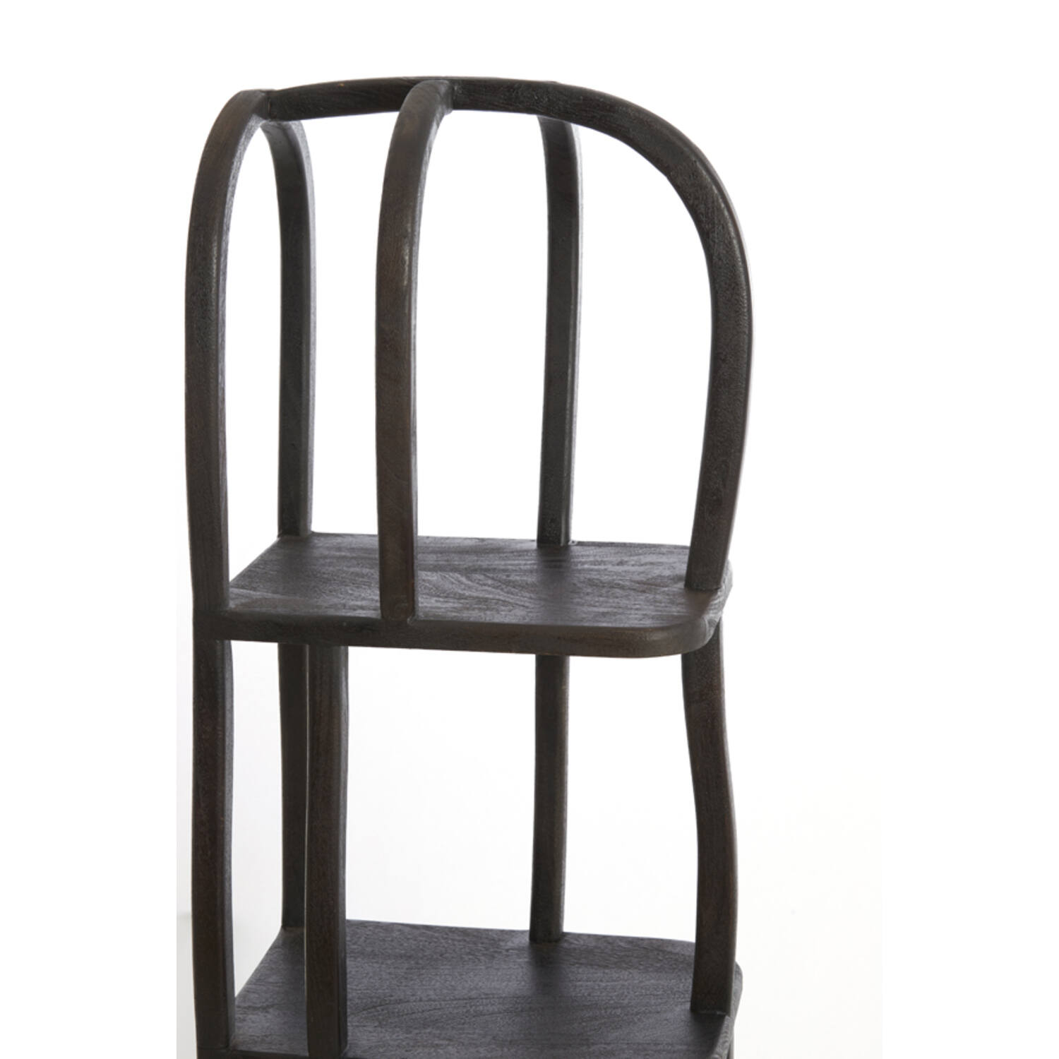 Cabinet open 53x40x175 cm LOWE wood matt dark russet