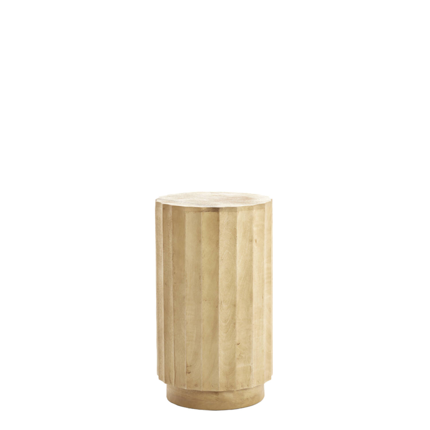 Pillar Ø35x60 cm ELLENA wood matt natural