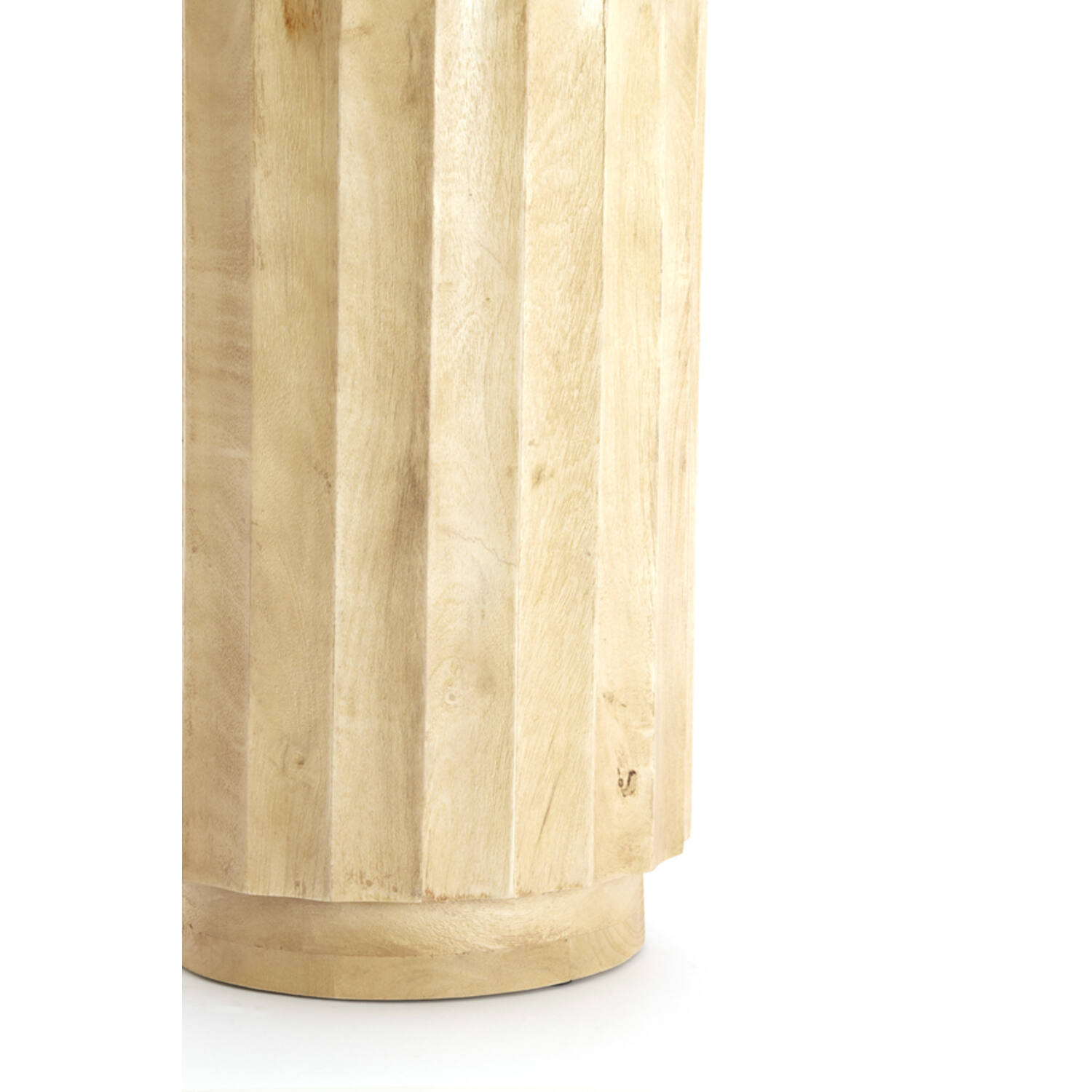 Pillar Ø35x60 cm ELLENA wood matt natural