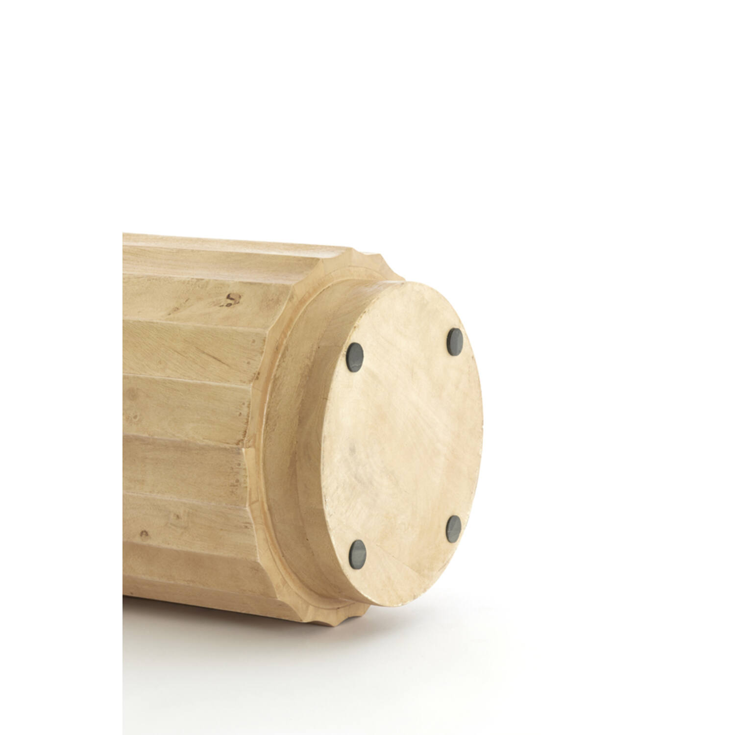Pillar Ø35x60 cm ELLENA wood matt natural