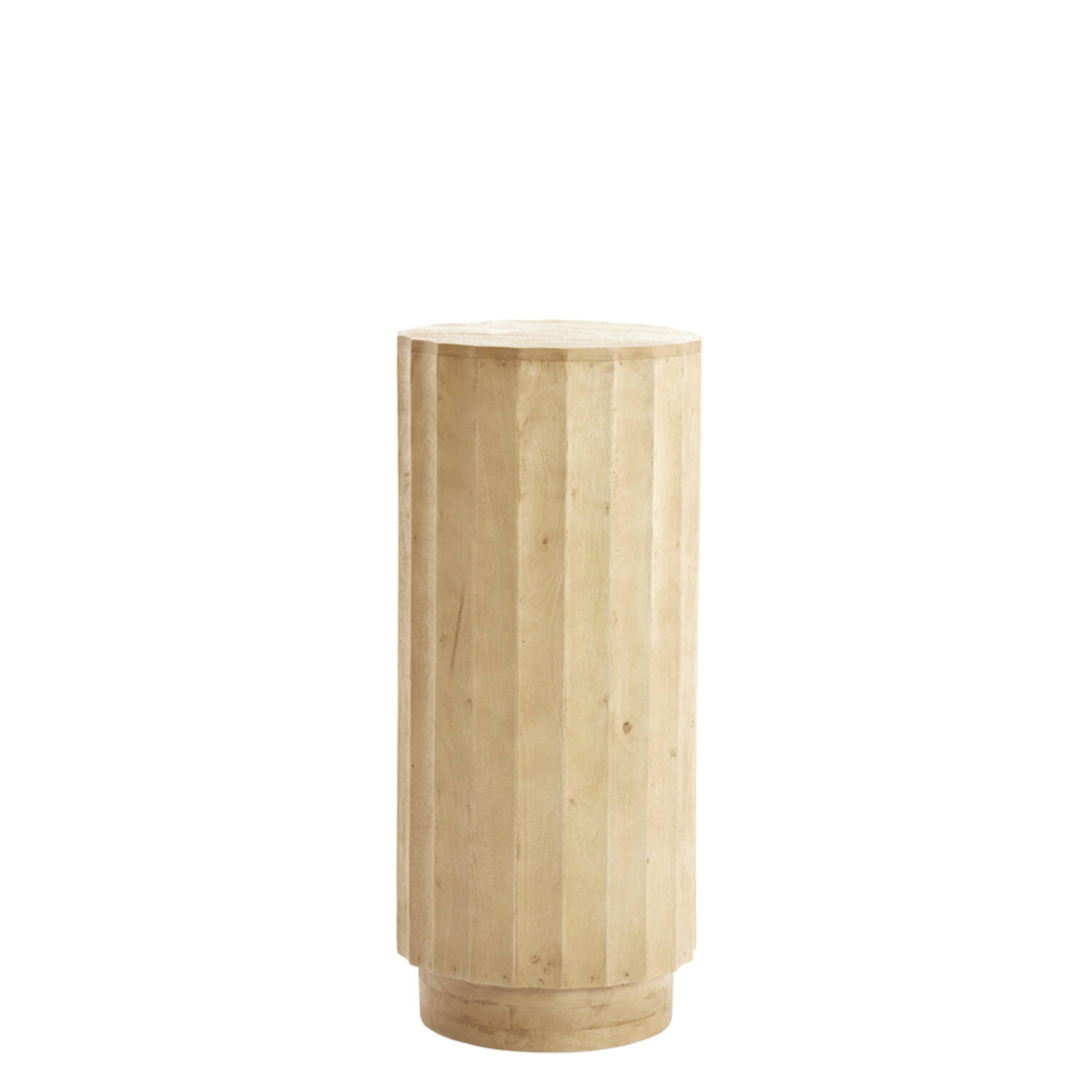Pillar Ø35x80 cm ELLENA wood matt natural