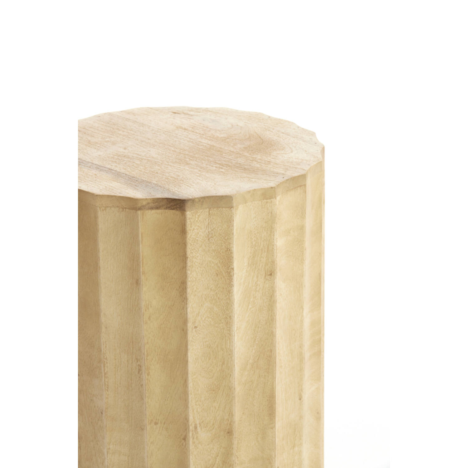 Pillar Ø35x80 cm ELLENA wood matt natural