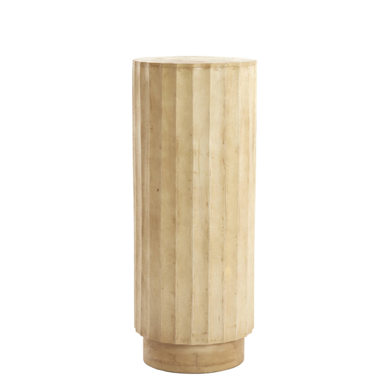 Pillar Ø40x100 cm ELLENA wood matt natural