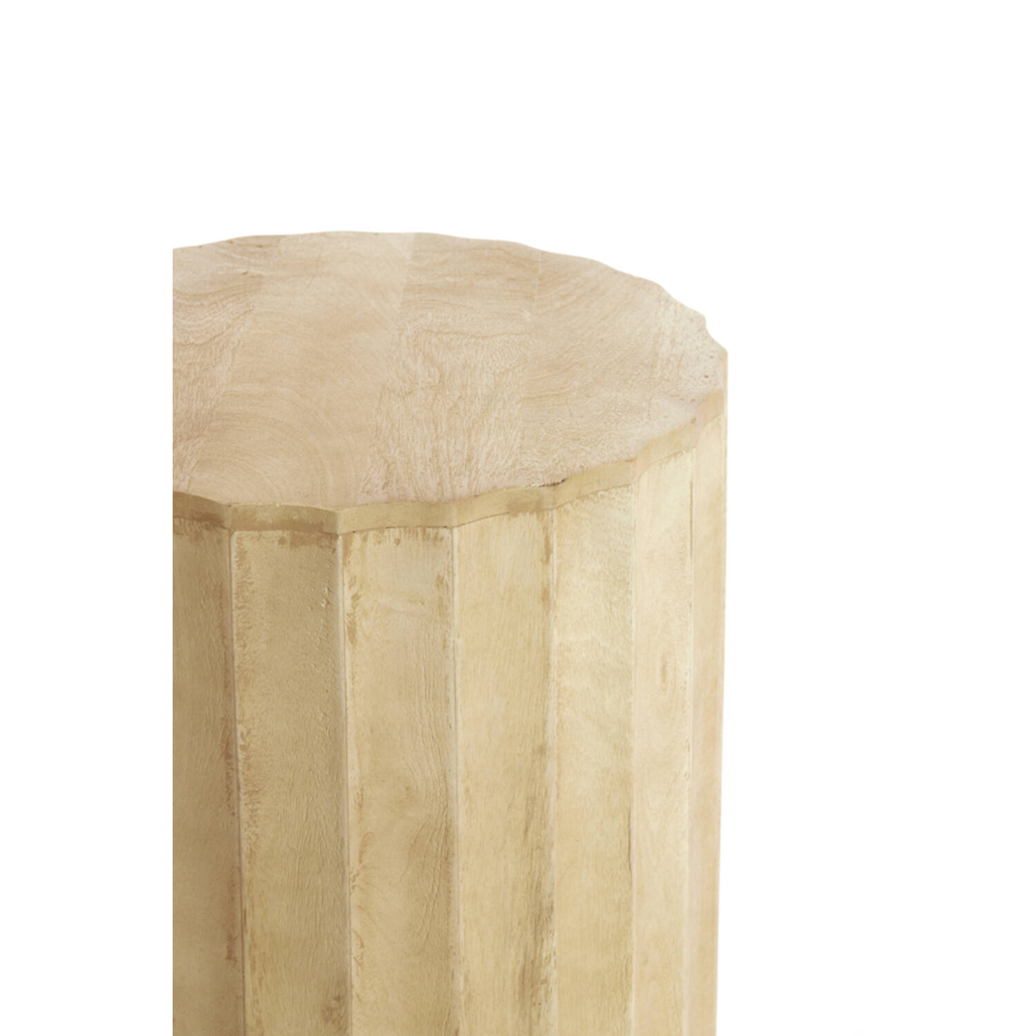 Pillar Ø40x100 cm ELLENA wood matt natural