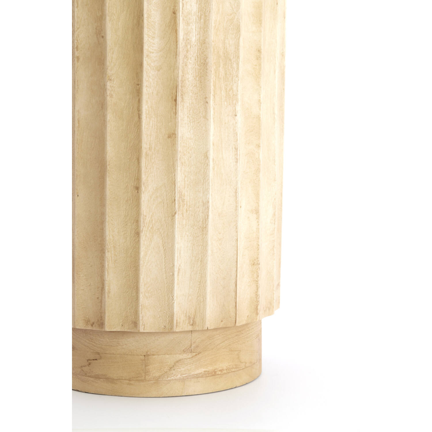Pillar Ø40x100 cm ELLENA wood matt natural