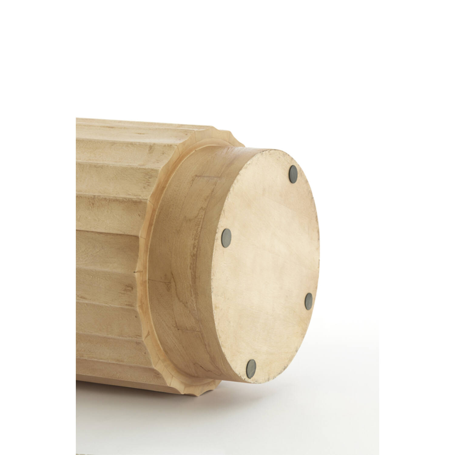 Pillar Ø40x100 cm ELLENA wood matt natural