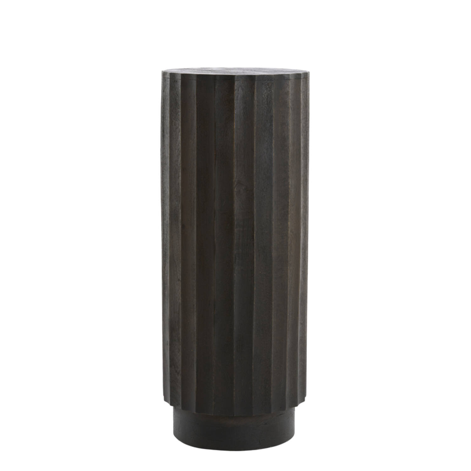 Pillar Ø40x100 cm ELLENA wood matt dark russet