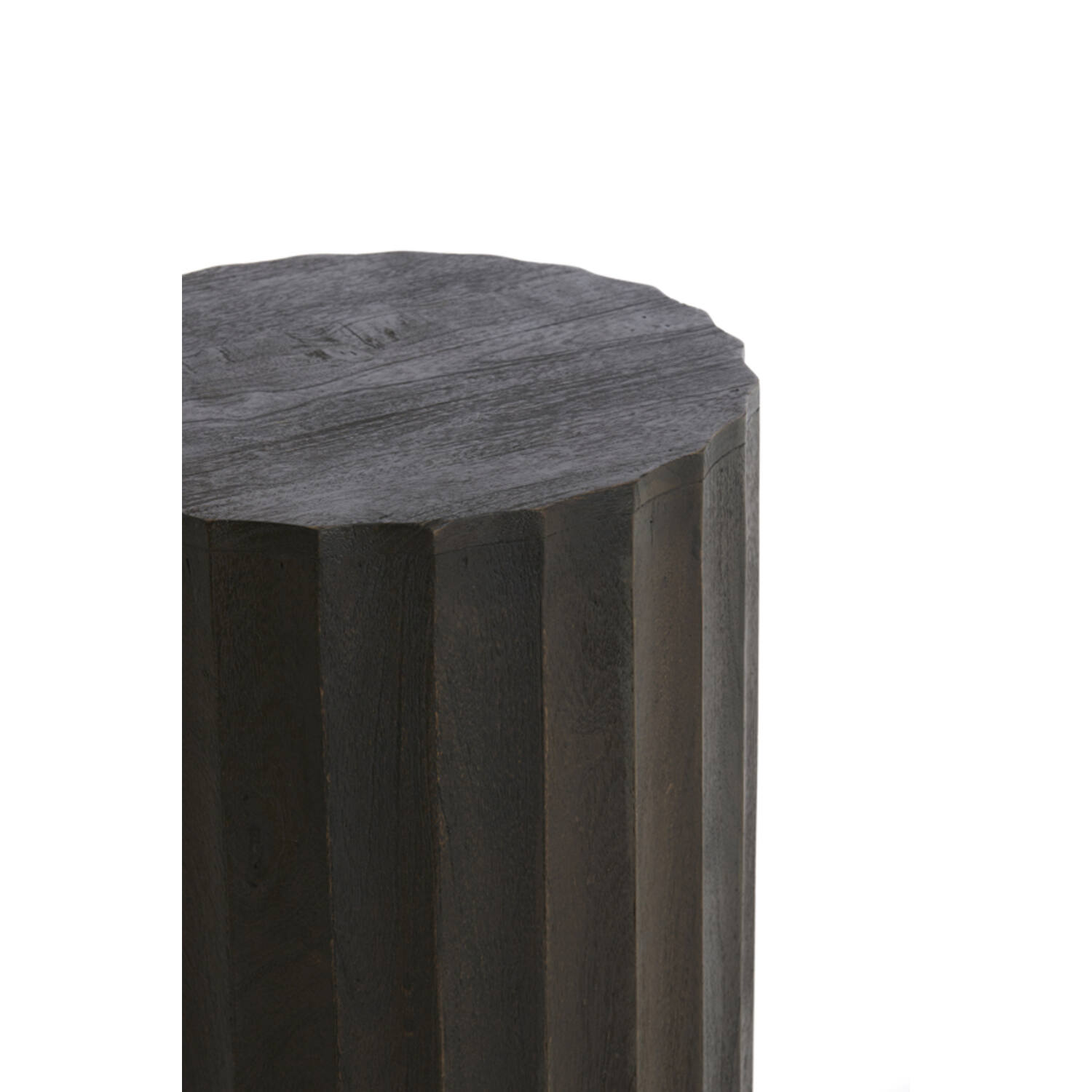 Pillar Ø40x100 cm ELLENA wood matt dark russet