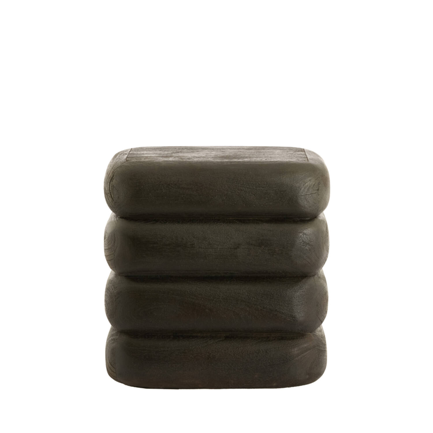 Side table 40x30x40 cm FREYJA wood matt dark russet