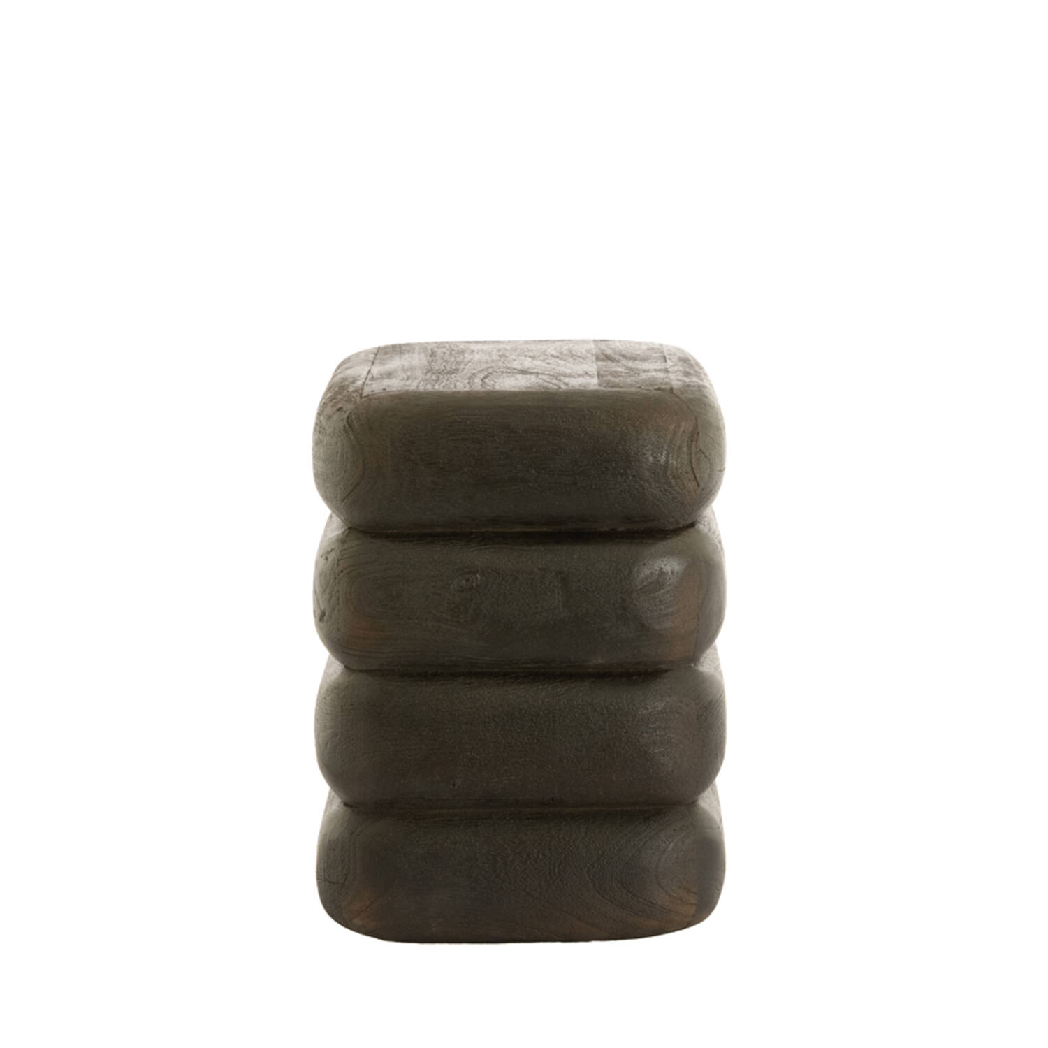 Side table 40x30x40 cm FREYJA wood matt dark russet