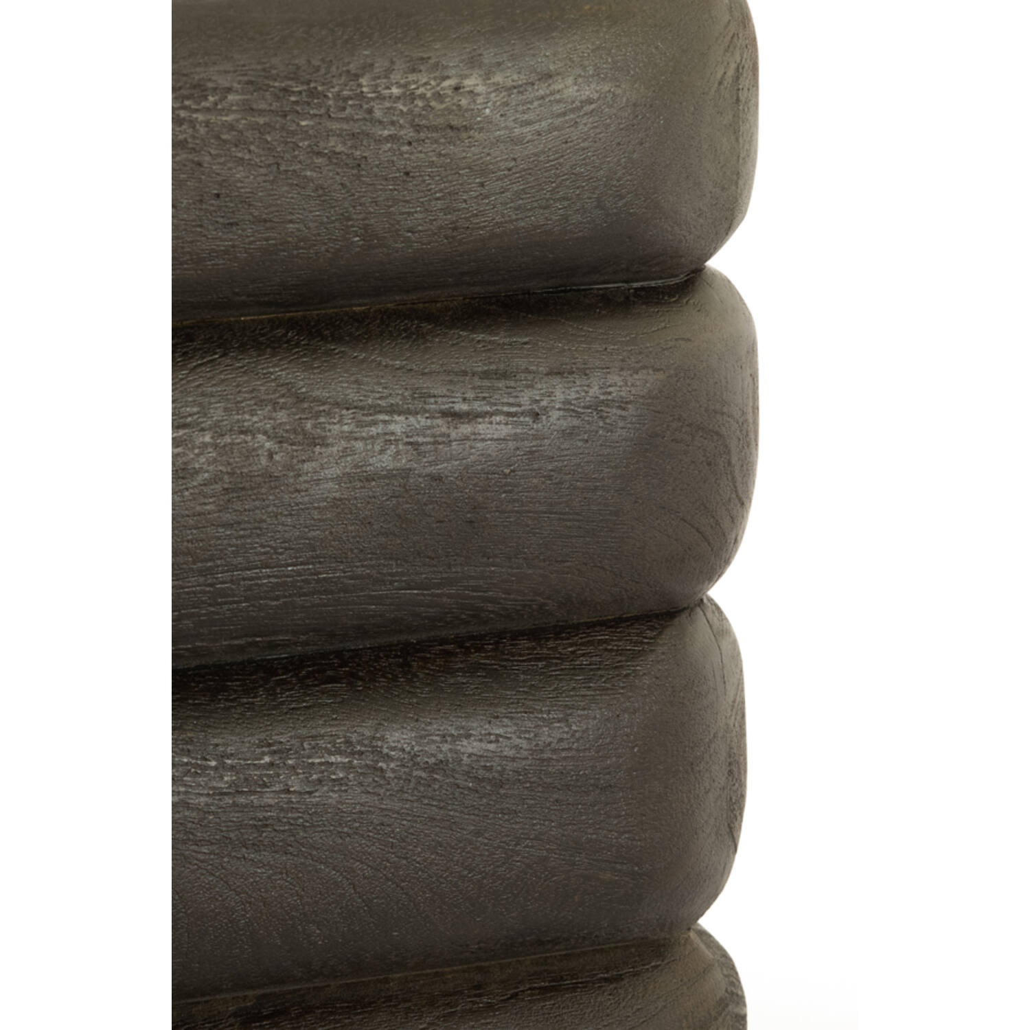 Side table 40x30x40 cm FREYJA wood matt dark russet
