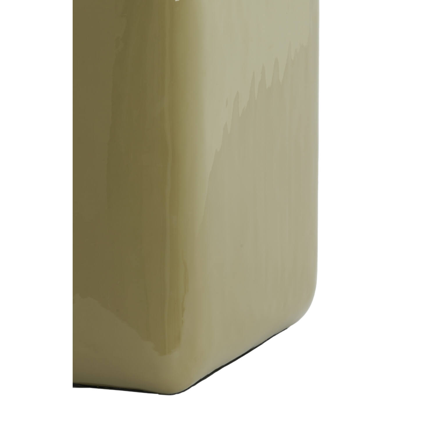 Zuil 35x35x40 cm FABI glans olijf groen